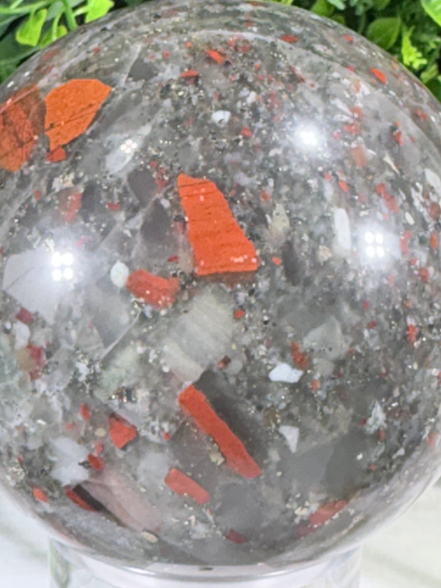 African Bloodstone Spheres - Courage • Vitality • Grounded Strength - Warrior Energy