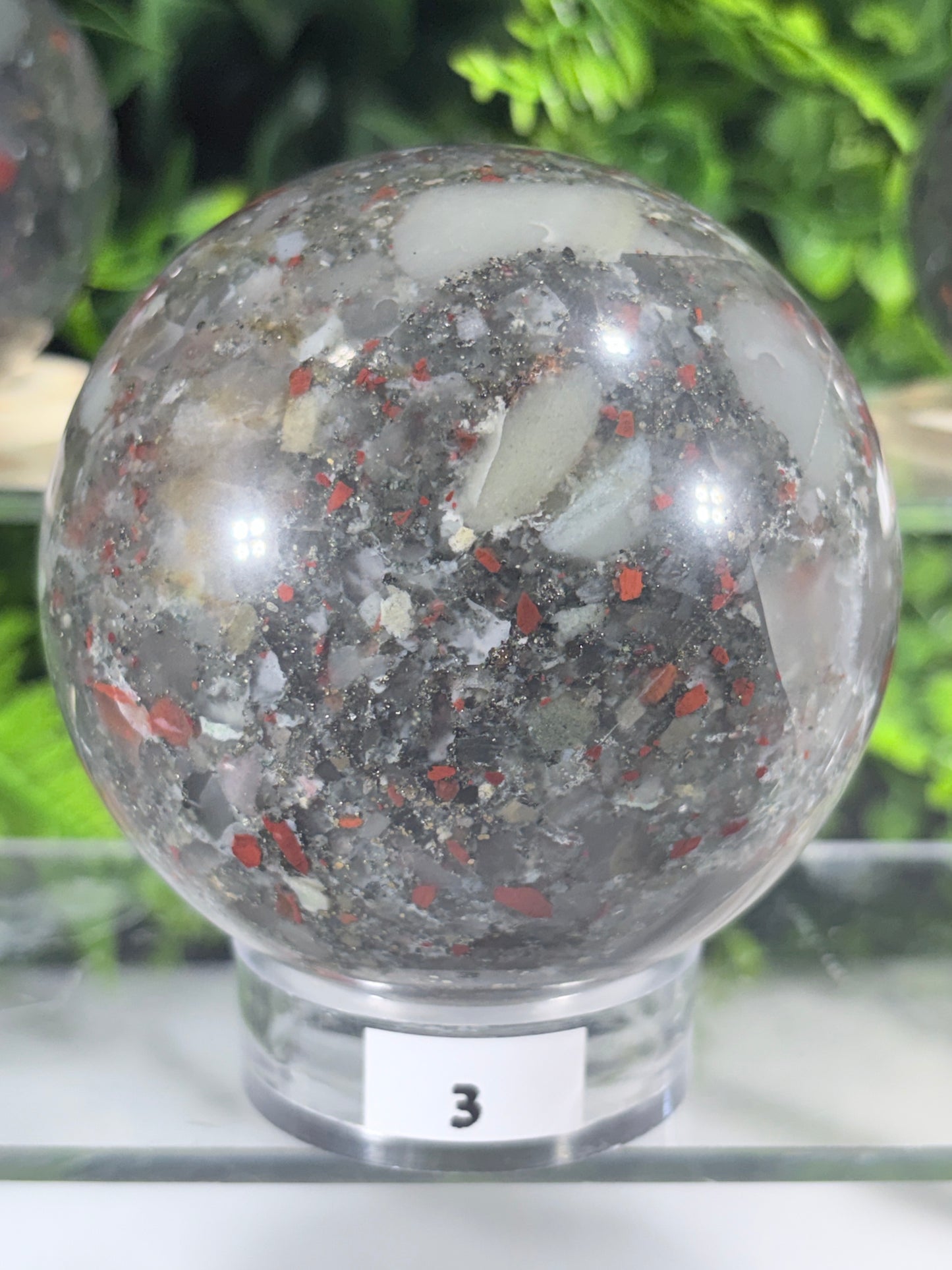 African Bloodstone Spheres - Courage • Vitality • Grounded Strength - Warrior Energy