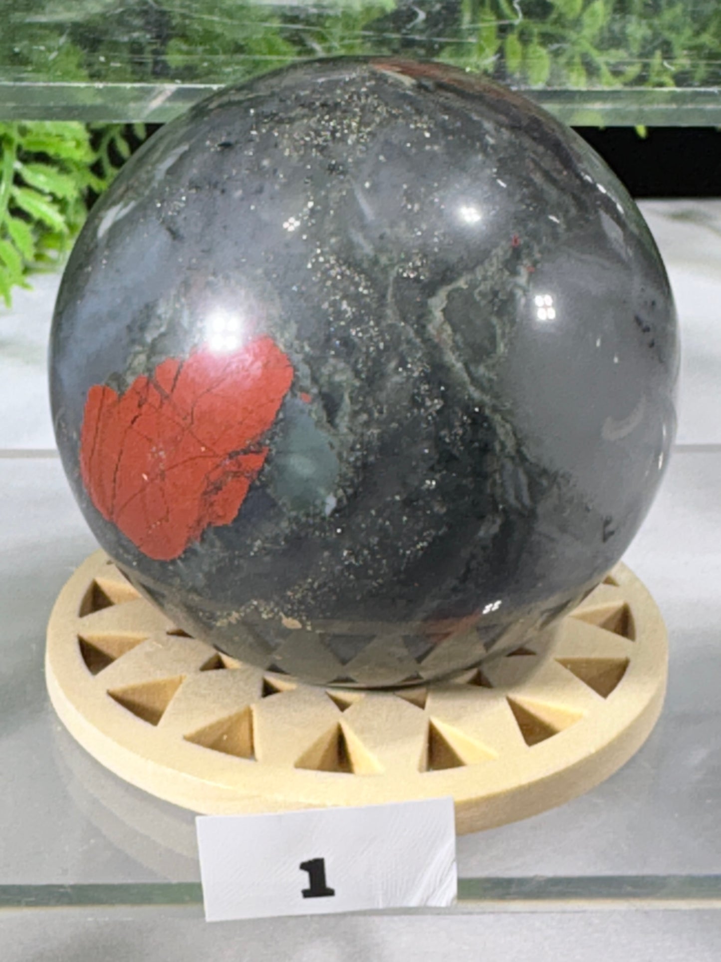 African Bloodstone Spheres - Courage • Vitality • Grounded Strength - Warrior Energy