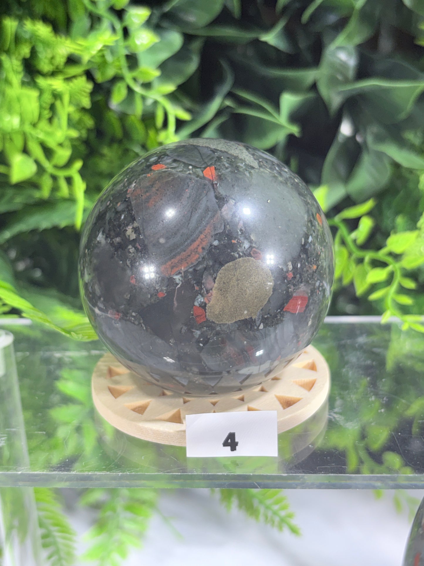 African Bloodstone Spheres - Courage • Vitality • Grounded Strength - Warrior Energy