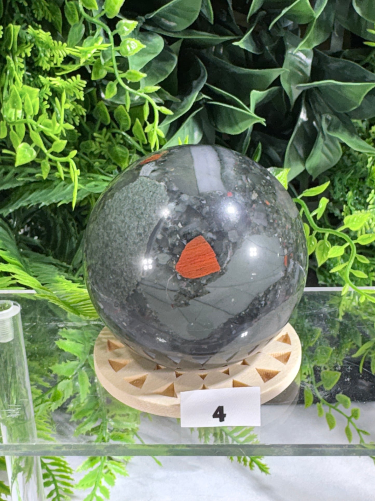 African Bloodstone Spheres - Courage • Vitality • Grounded Strength - Warrior Energy