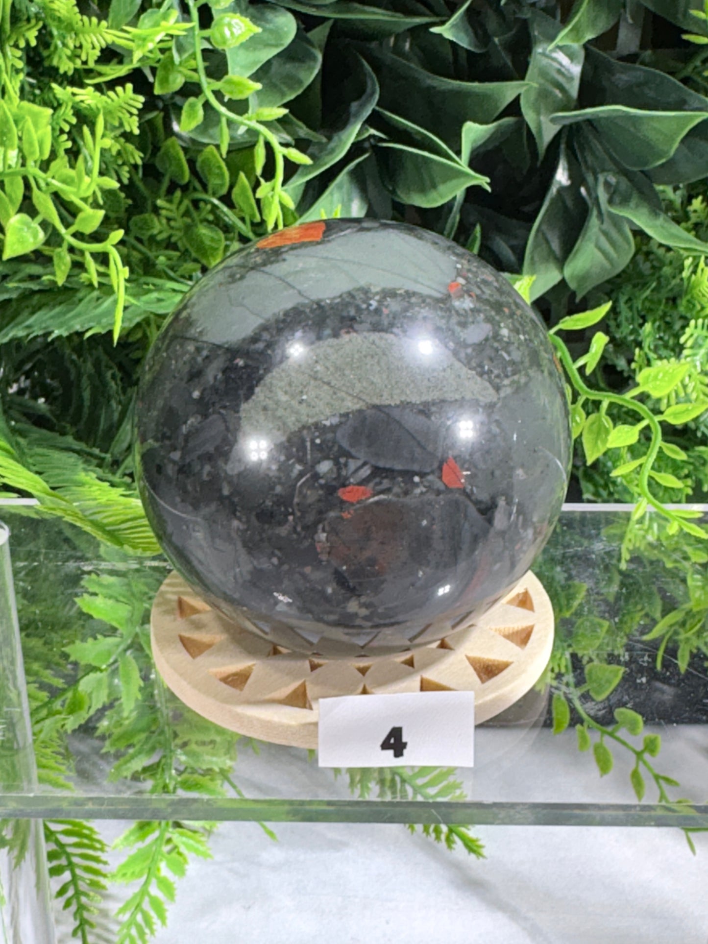 African Bloodstone Spheres - Courage • Vitality • Grounded Strength - Warrior Energy