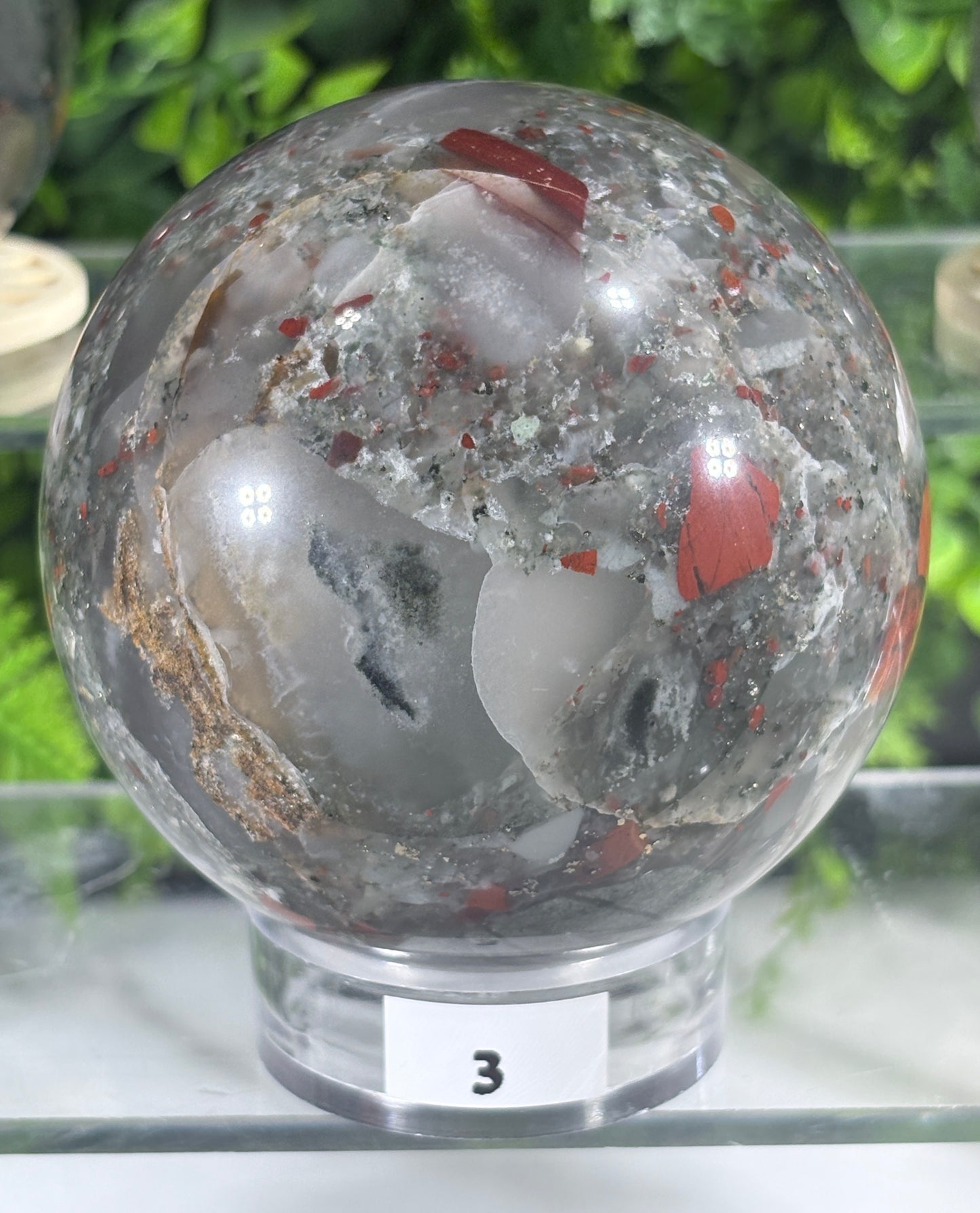 African Bloodstone Spheres - Courage • Vitality • Grounded Strength - Warrior Energy