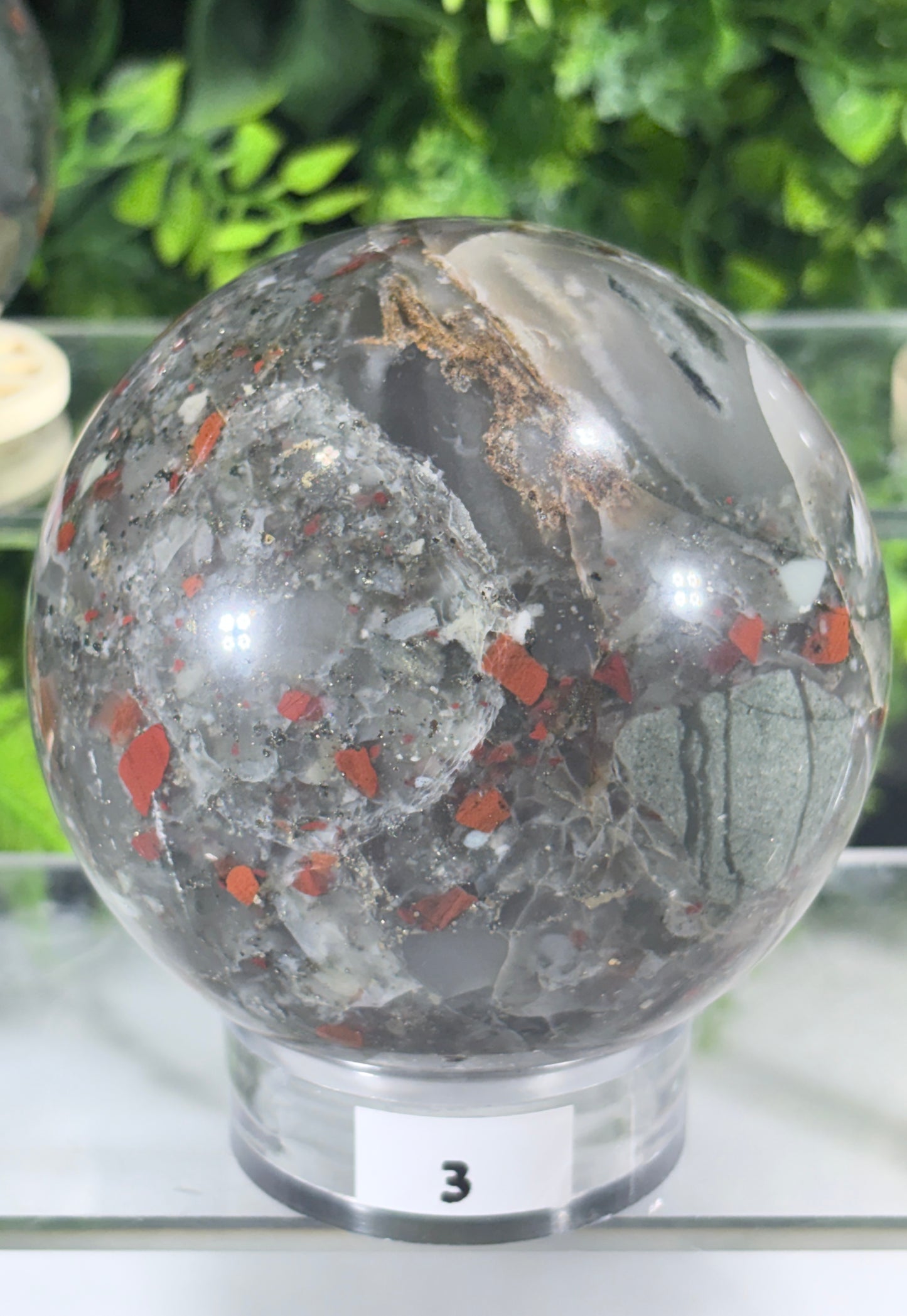 African Bloodstone Spheres - Courage • Vitality • Grounded Strength - Warrior Energy