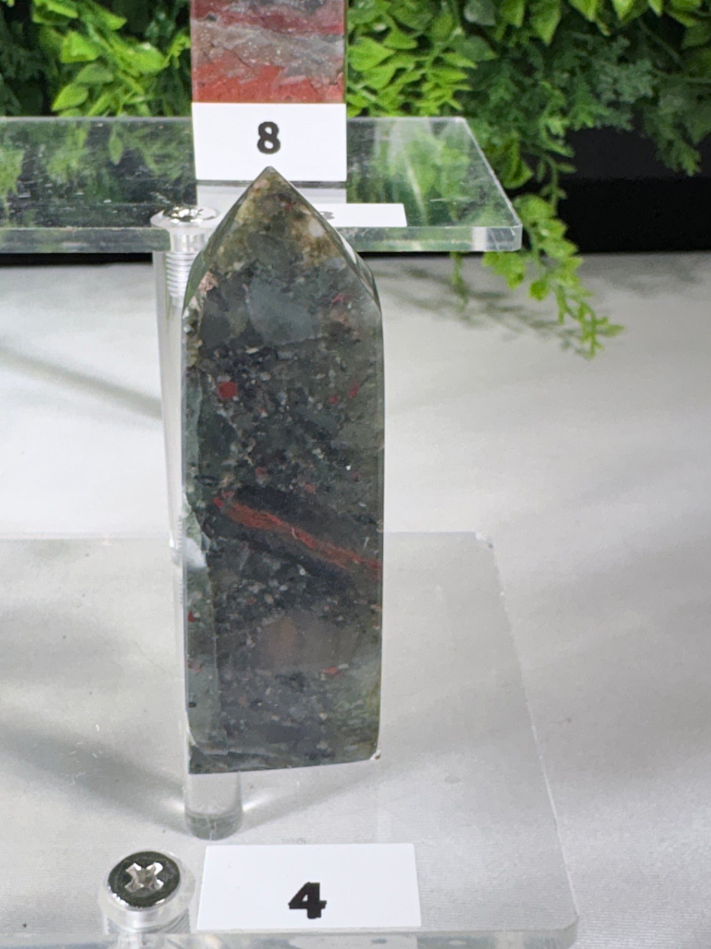 African Bloodstone Points -  Courage • Vitality • Grounded Strength