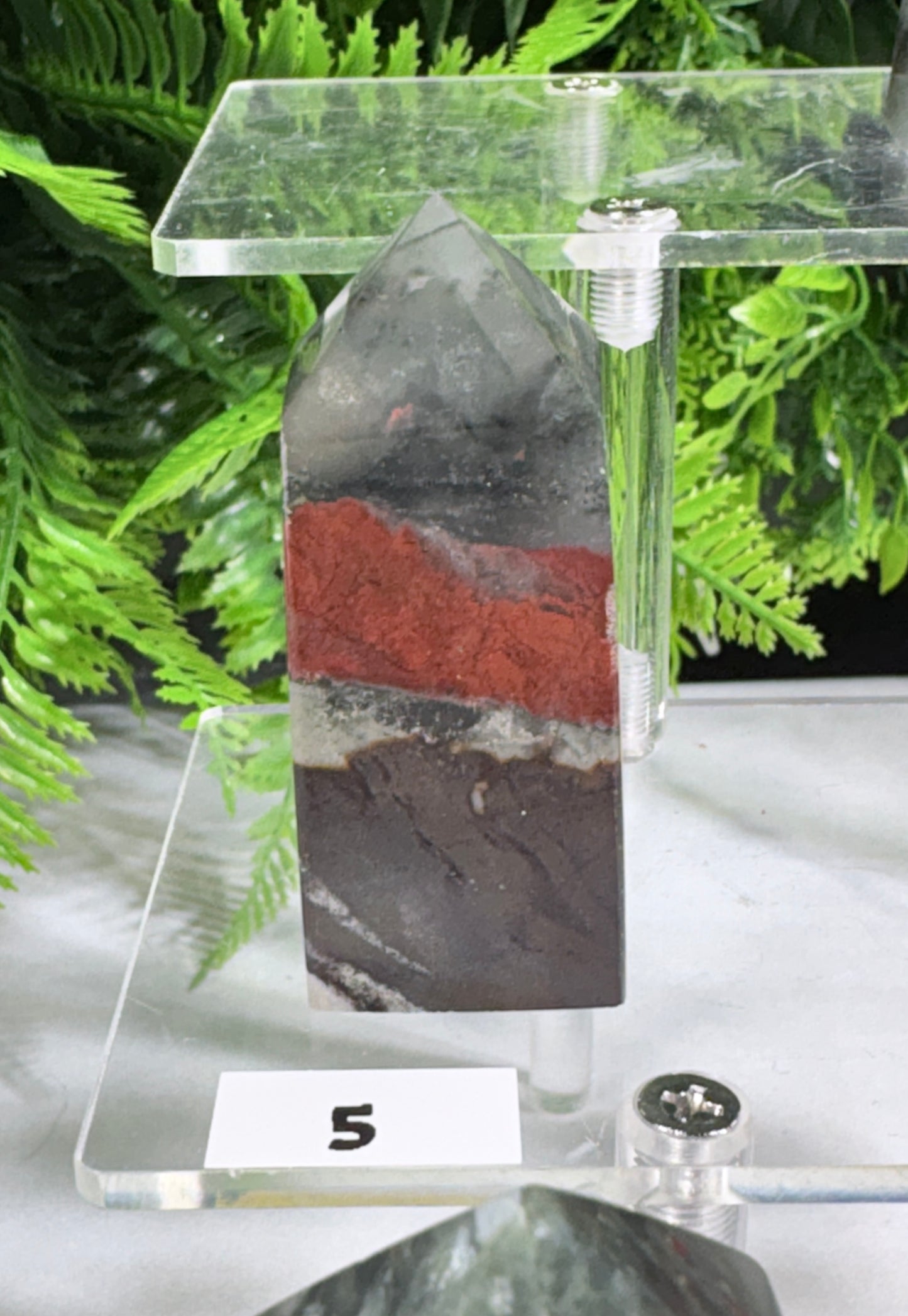African Bloodstone Points -  Courage • Vitality • Grounded Strength