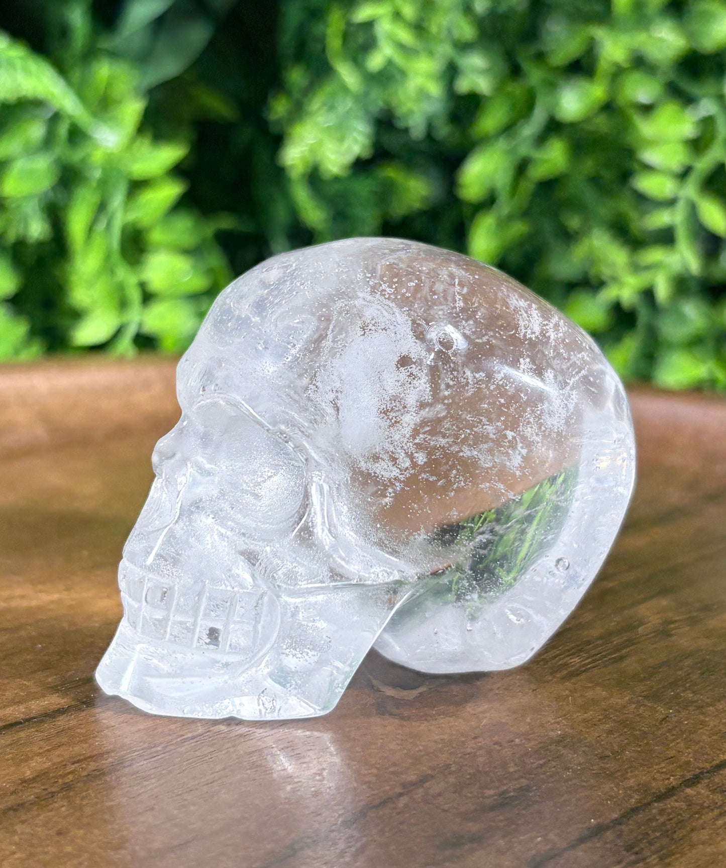 Clear Quartz Skull – Clarity, Amplification & Cosmic Energy | Smooth Hand-Carved Crystal Skull