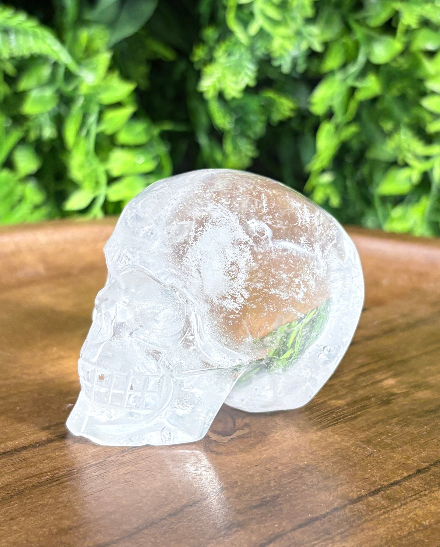 Clear Quartz Skull – Clarity, Amplification & Cosmic Energy | Smooth Hand-Carved Crystal Skull