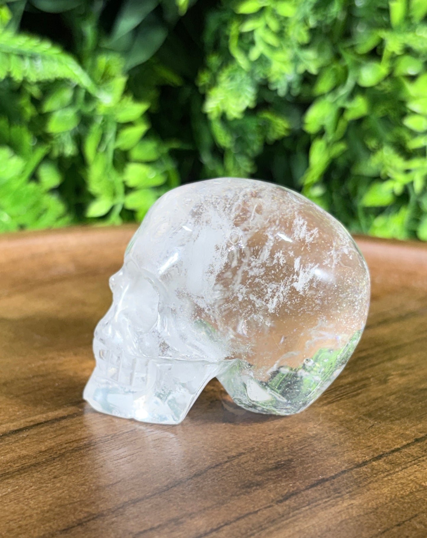 Clear Quartz Skull – Clarity, Amplification & Cosmic Energy | Smooth Hand-Carved Crystal Skull