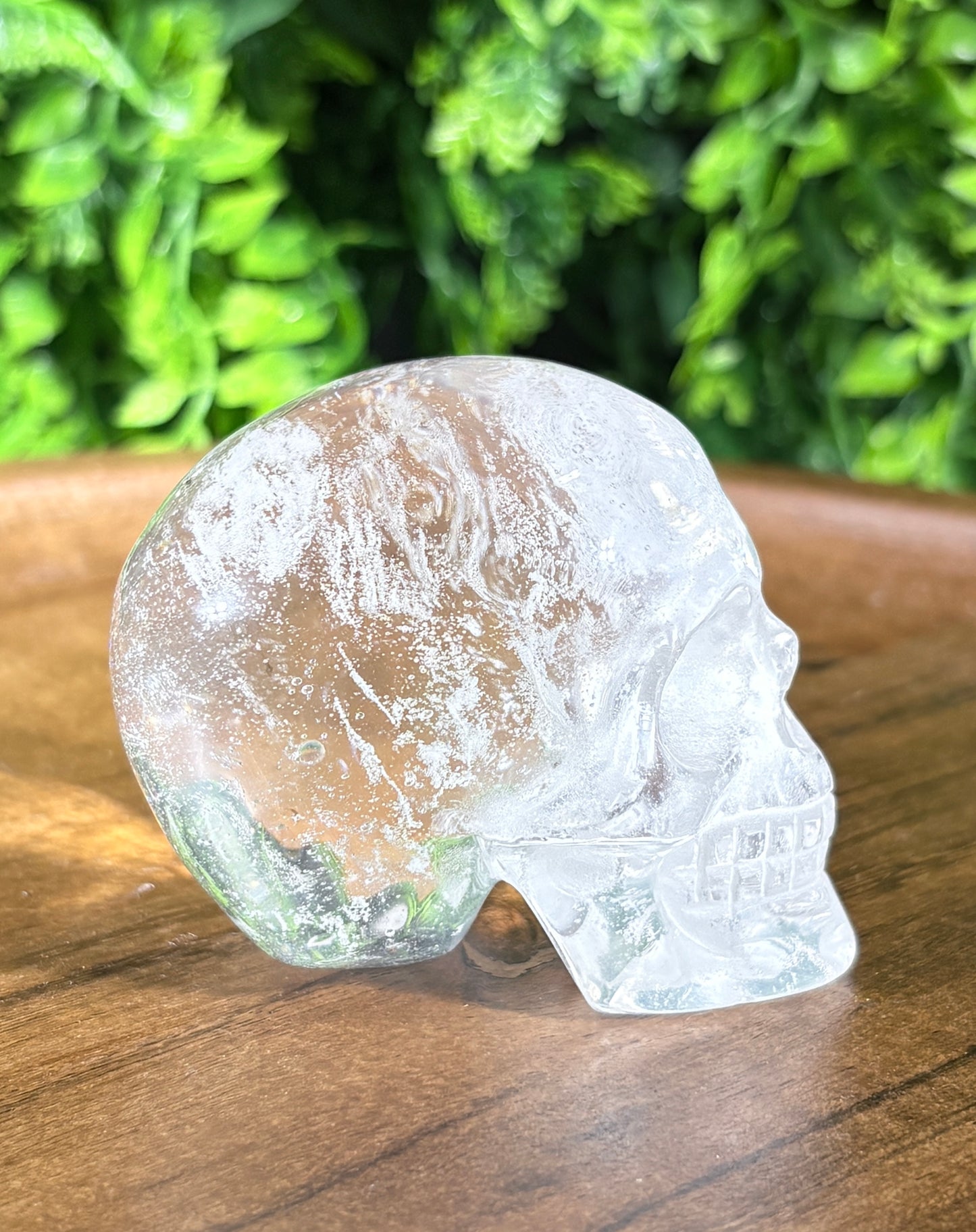 Clear Quartz Skull – Clarity, Amplification & Cosmic Energy | Smooth Hand-Carved Crystal Skull