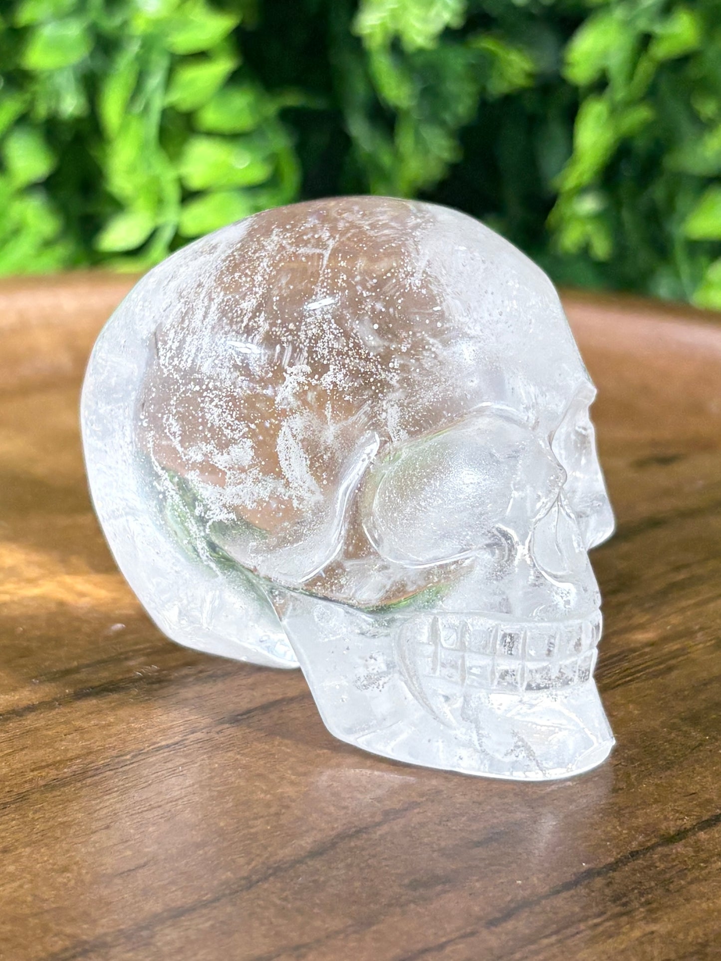 Clear Quartz Skull – Clarity, Amplification & Cosmic Energy | Smooth Hand-Carved Crystal Skull