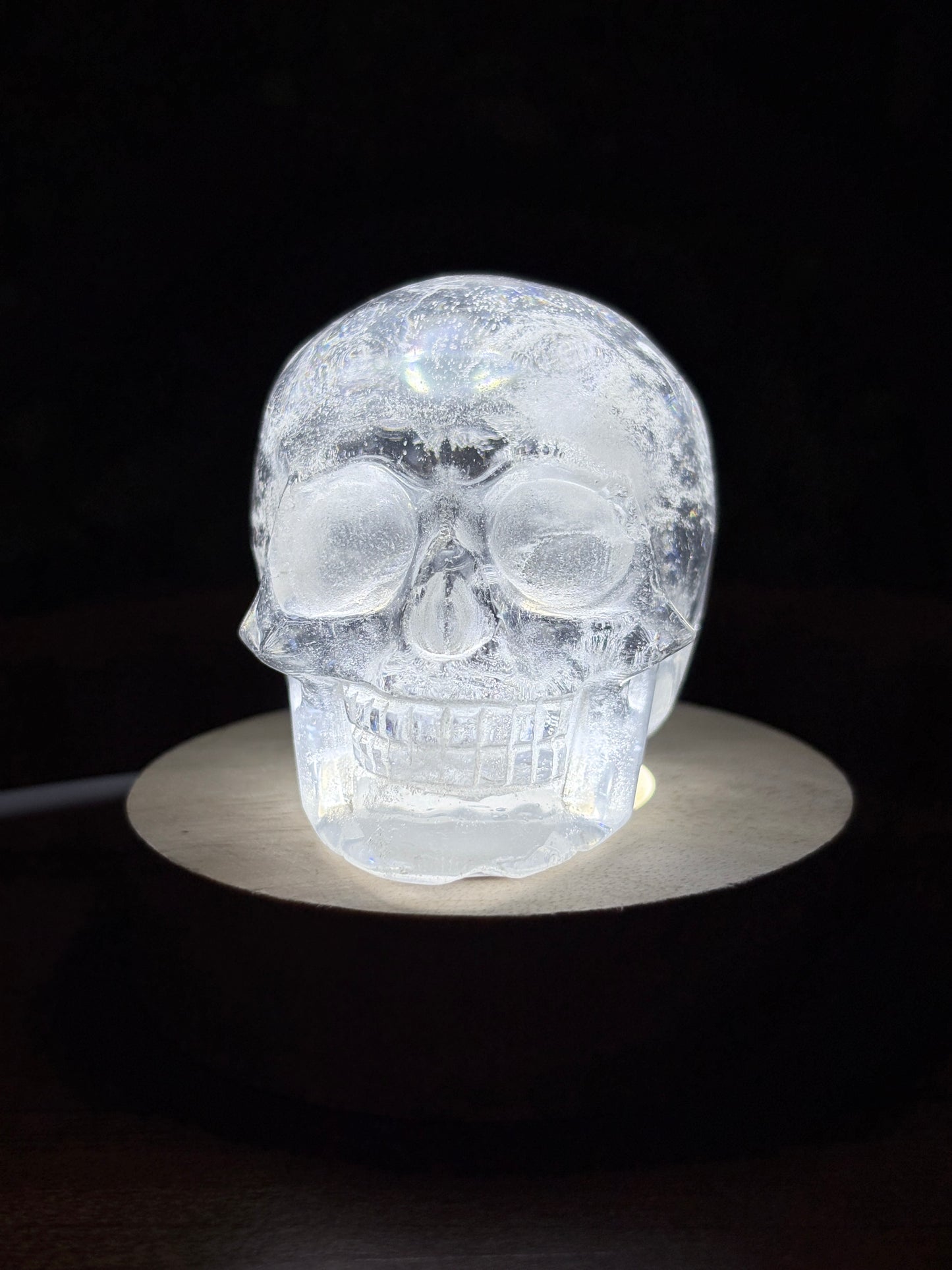 Clear Quartz Skull – Clarity, Amplification & Cosmic Energy | Smooth Hand-Carved Crystal Skull