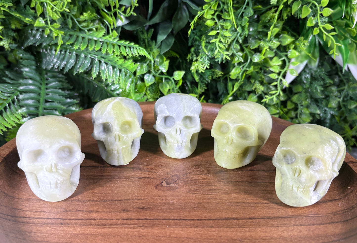 2" Lemon Jade Skull Carvings - Joy • Wisdom • Fresh Beginnings