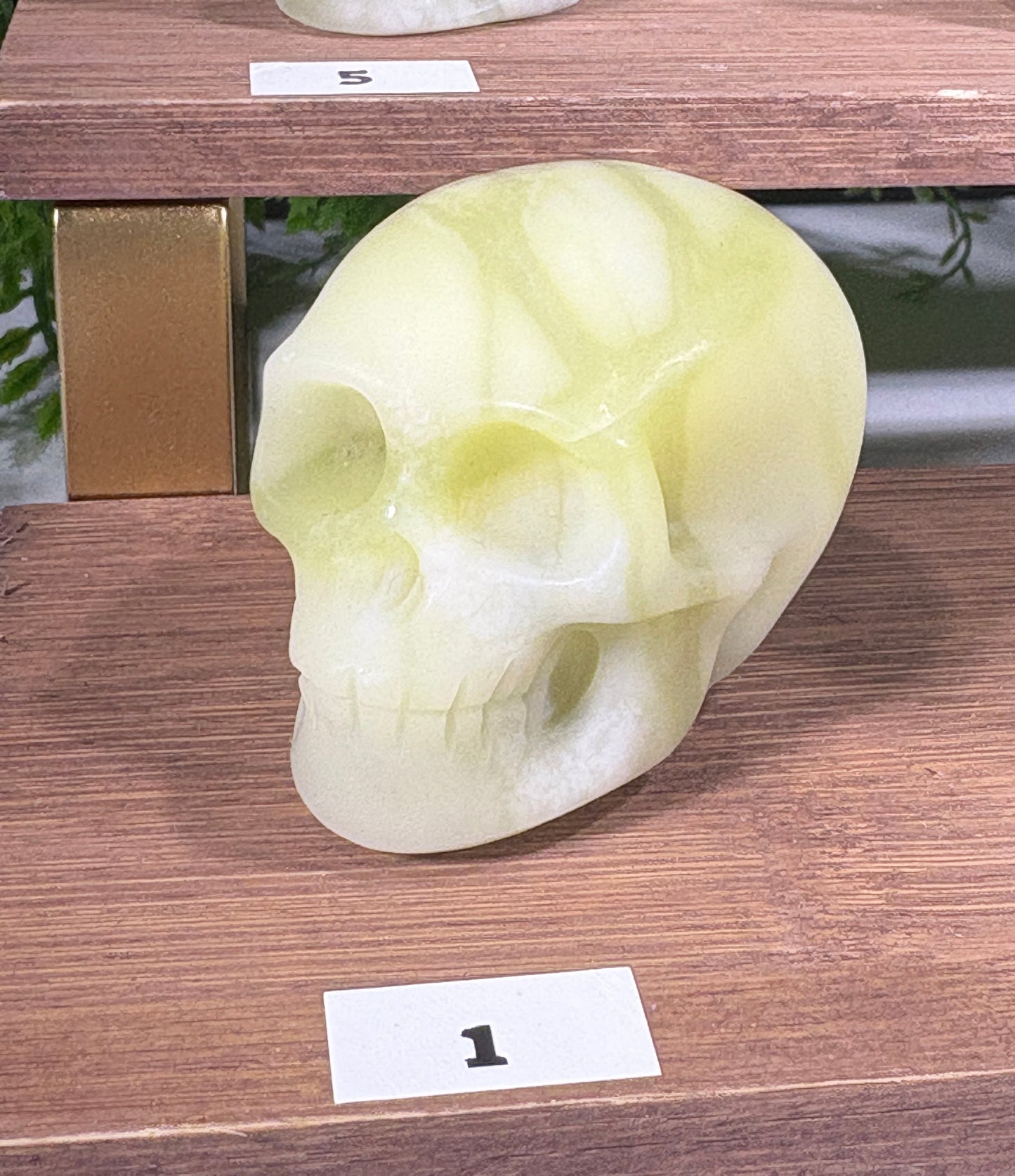 2" Lemon Jade Skull Carvings - Joy • Wisdom • Fresh Beginnings