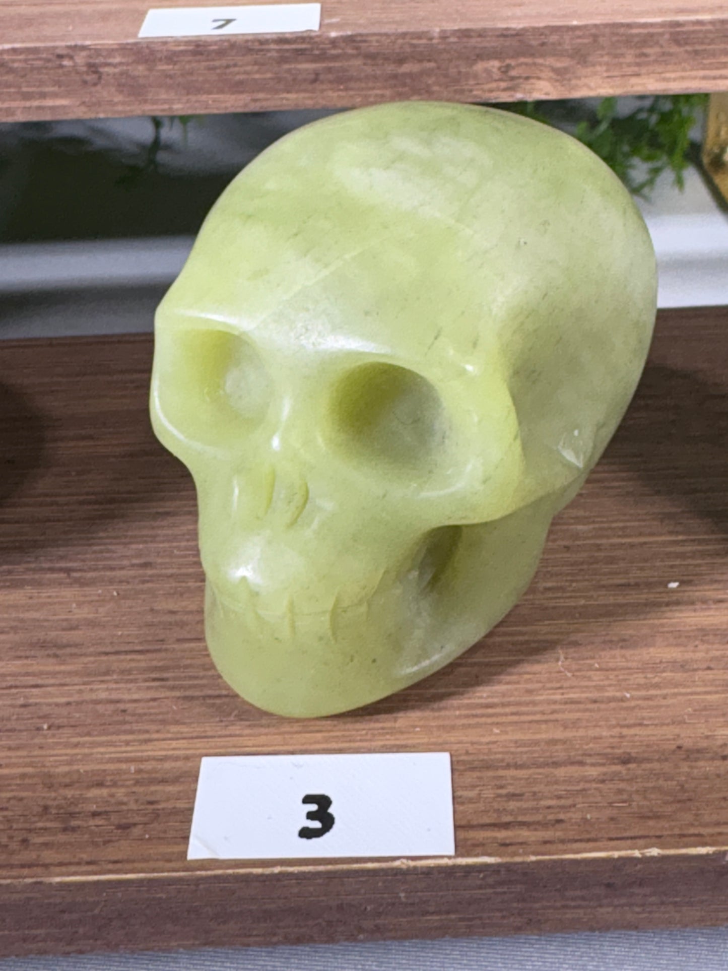 2" Lemon Jade Skull Carvings - Joy • Wisdom • Fresh Beginnings