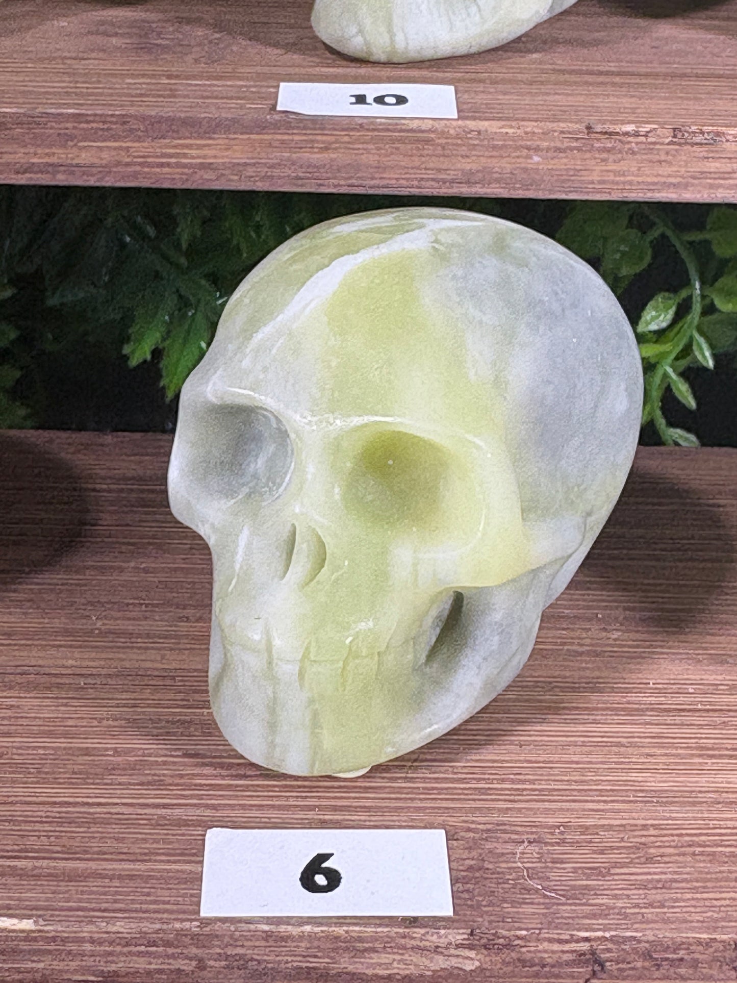 2" Lemon Jade Skull Carvings - Joy • Wisdom • Fresh Beginnings