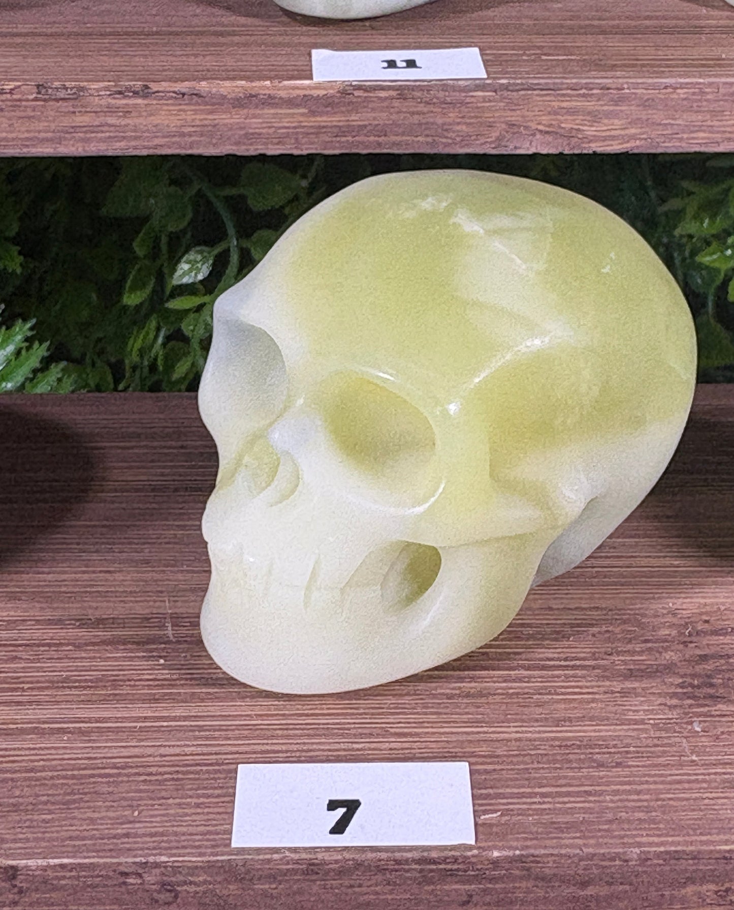 2" Lemon Jade Skull Carvings - Joy • Wisdom • Fresh Beginnings
