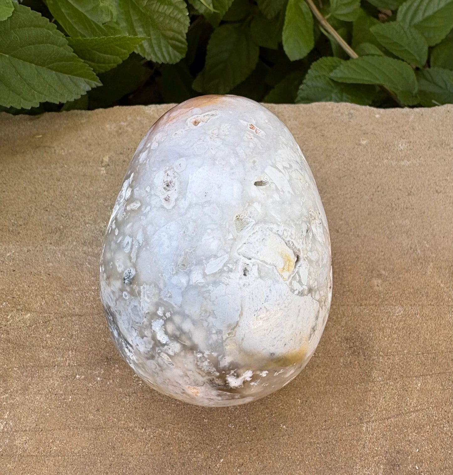 ⚡ 1.18 lb. Translucent Agate Skull with Fiery Streak – Uniquely Earthy & Fierce
