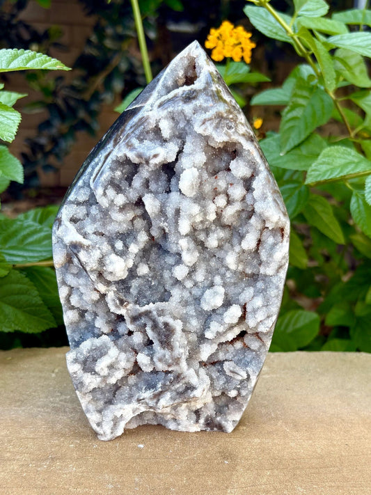 💎 🖤 Large Sphalerite Cathedral – Strength, Grounding & Shadow Sparkle | 3.45 lbs