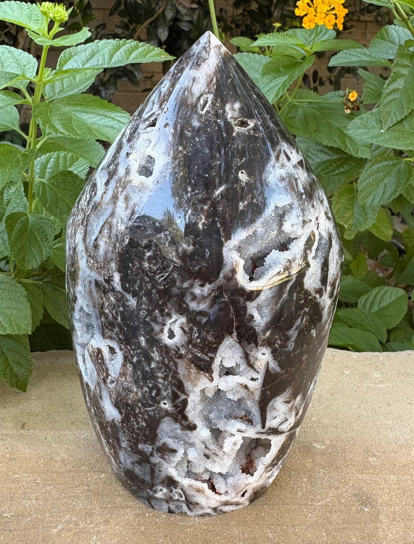 💎 🖤 Large Sphalerite Cathedral – Strength, Grounding & Shadow Sparkle | 3.45 lbs