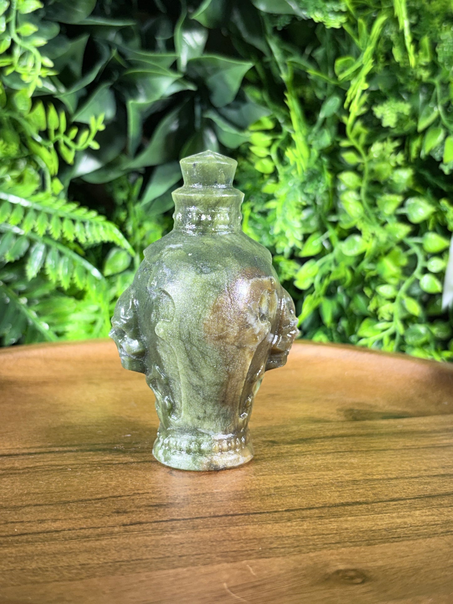 Septarian Skull Potion Bottle Carving Grounding • Confidence • Protective Energy