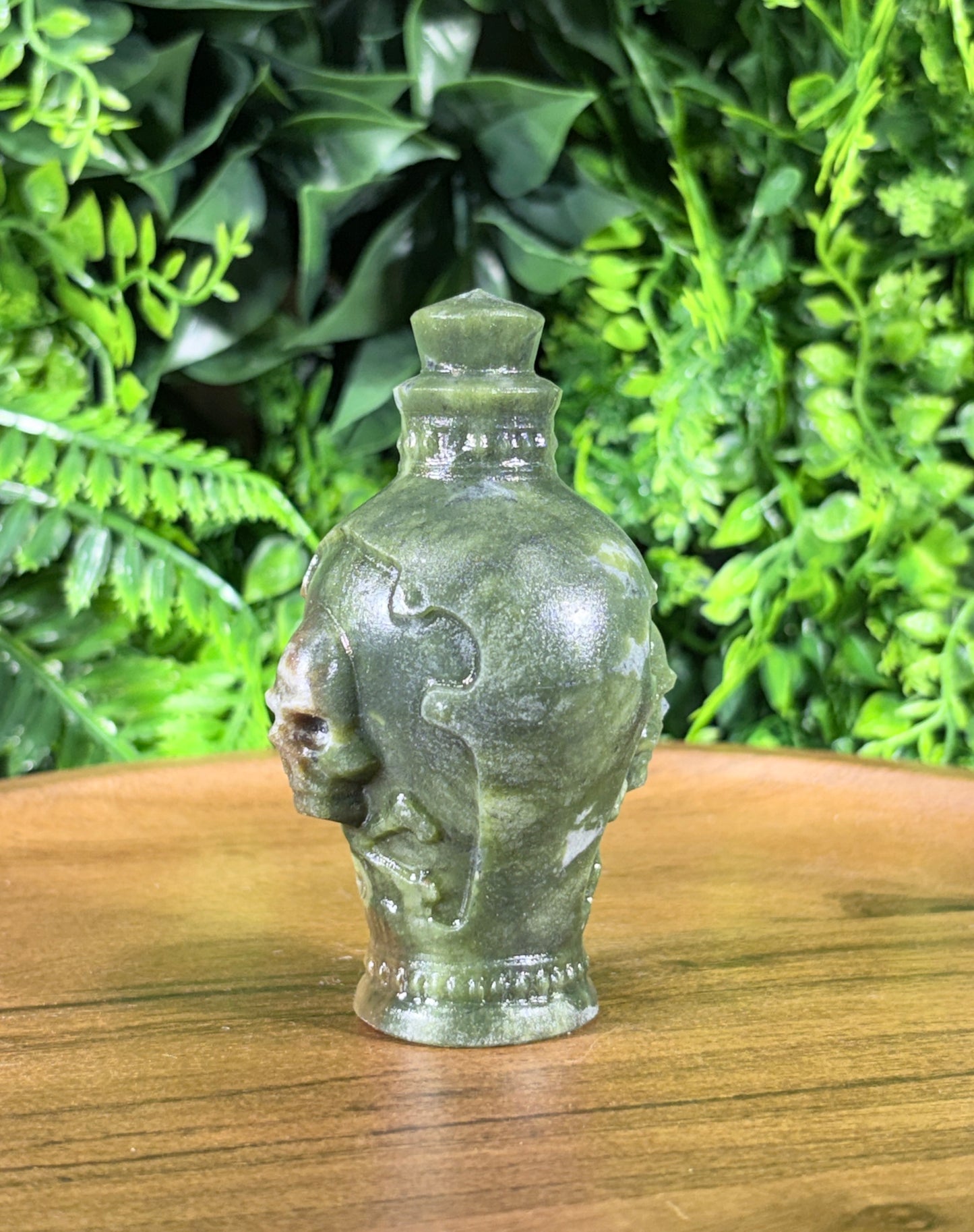 Septarian Skull Potion Bottle Carving Grounding • Confidence • Protective Energy