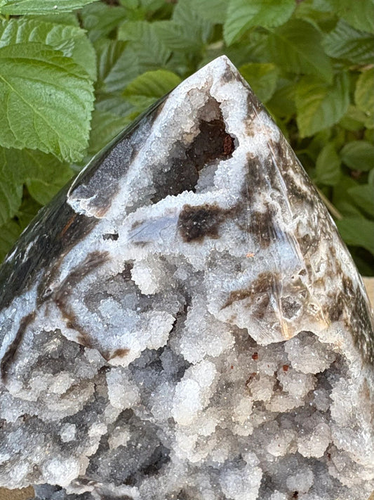 💎 🖤 Large Sphalerite Cathedral – Strength, Grounding & Shadow Sparkle | 3.45 lbs