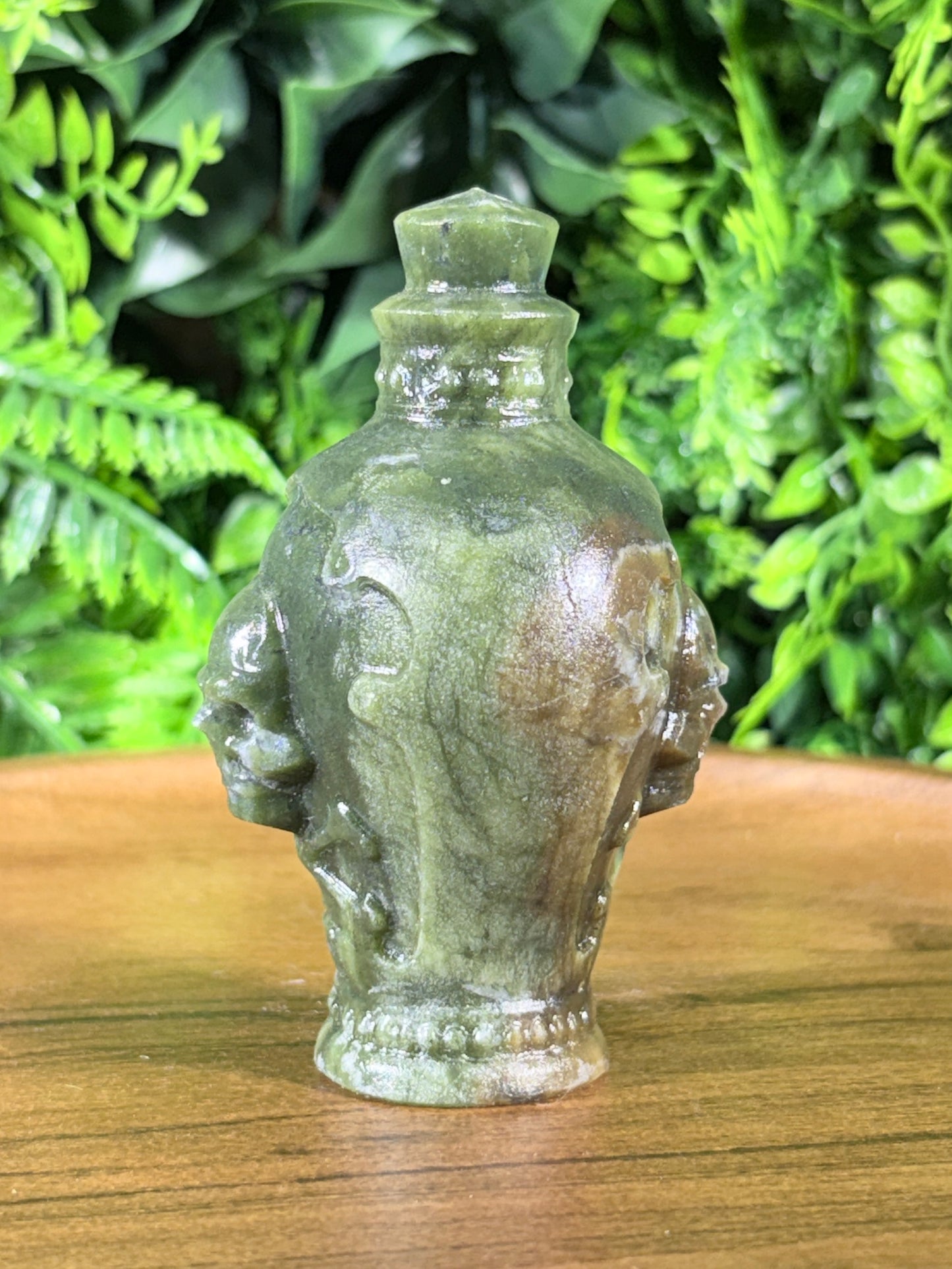 Septarian Skull Potion Bottle Carving Grounding • Confidence • Protective Energy