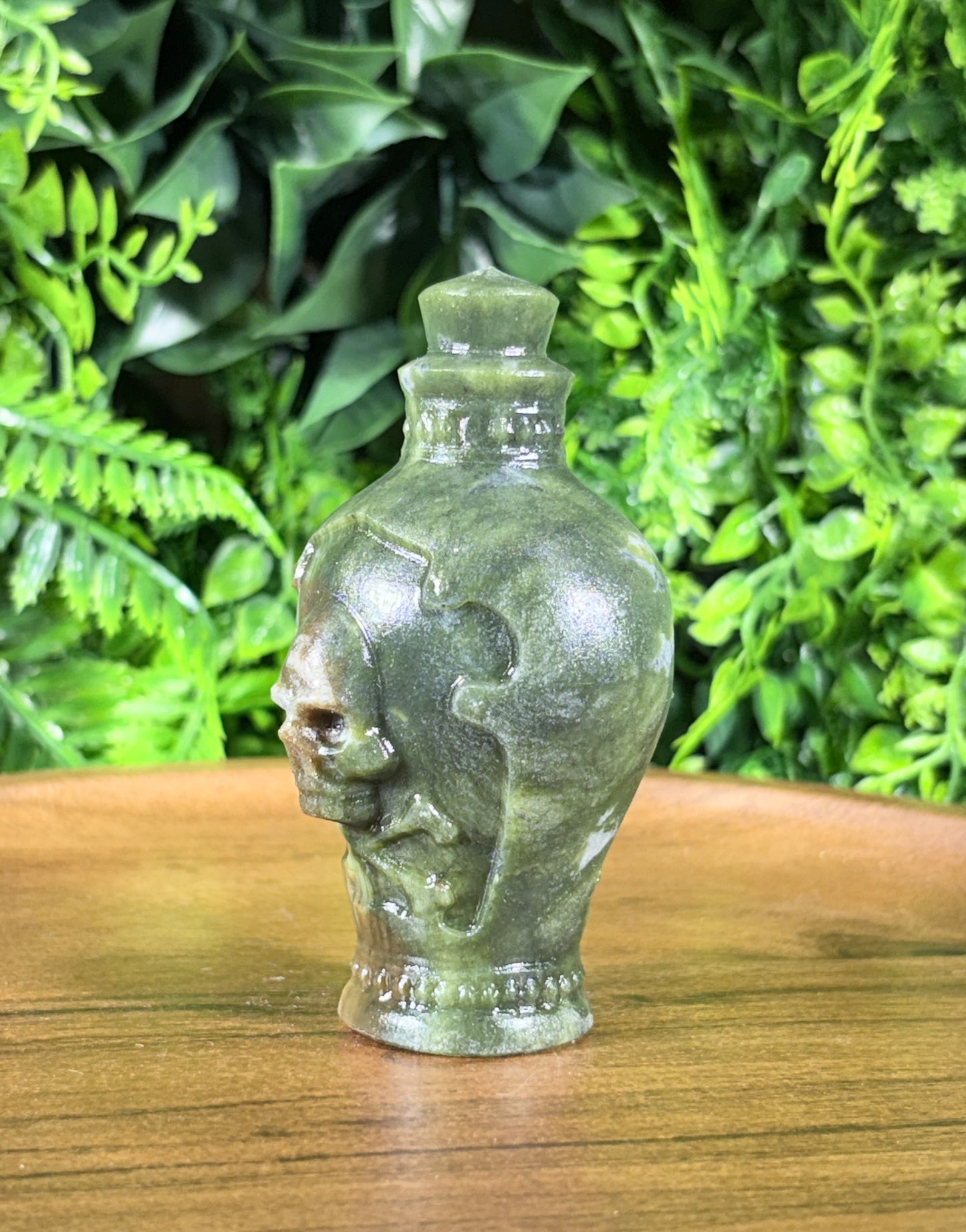 Septarian Skull Potion Bottle Carving Grounding • Confidence • Protective Energy