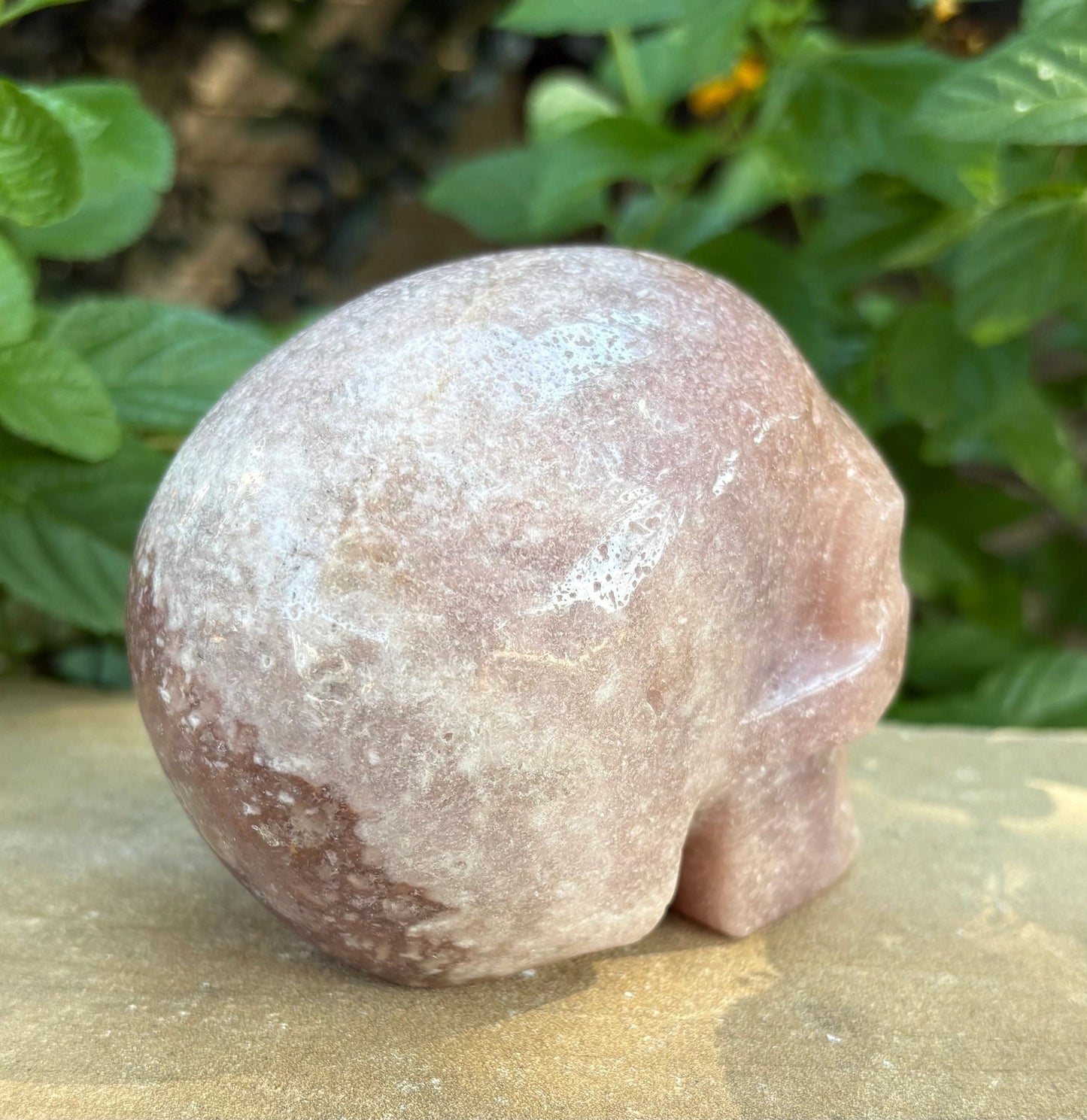 💜 Sparkling Amethyst Skull – Intuition, Protection & Cosmic Calm | Smooth Polished Crystal Skull