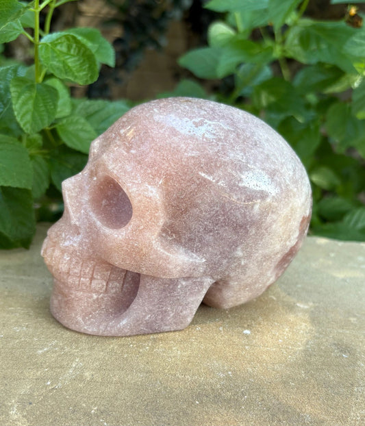 💜 Sparkling Amethyst Skull – Intuition, Protection & Cosmic Calm | Smooth Polished Crystal Skull