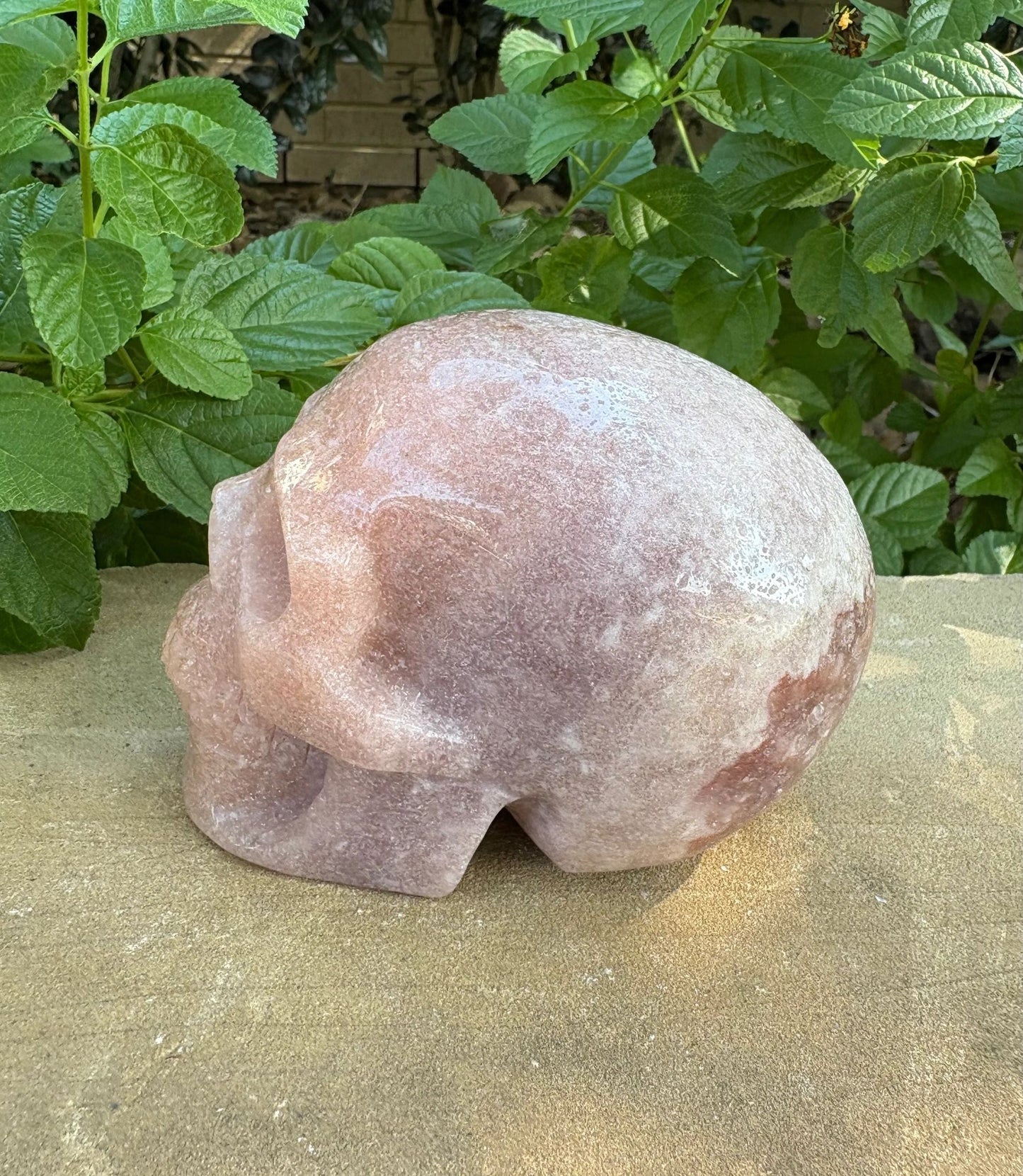 💜 Sparkling Amethyst Skull – Intuition, Protection & Cosmic Calm | Smooth Polished Crystal Skull