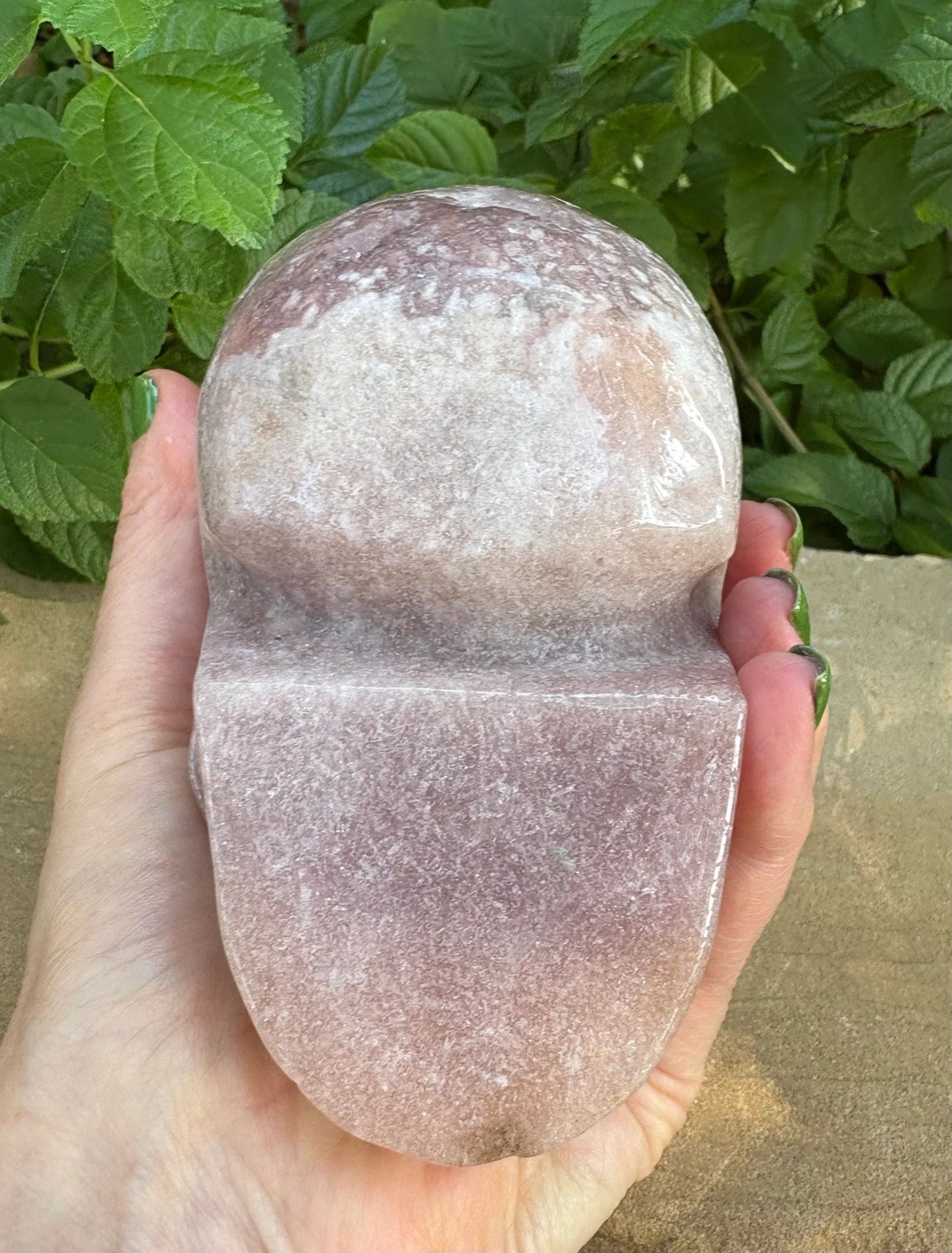 💜 Sparkling Amethyst Skull – Intuition, Protection & Cosmic Calm | Smooth Polished Crystal Skull