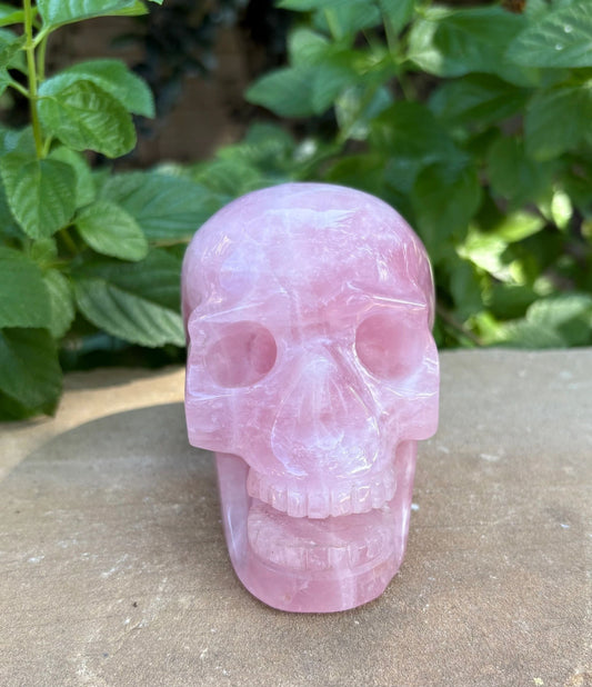 💗 2.28 lbs. Madagascar Rose Quartz Skull – Love, Compassion & Emotional Glow | Love | Harmony | Heart Sass (2)