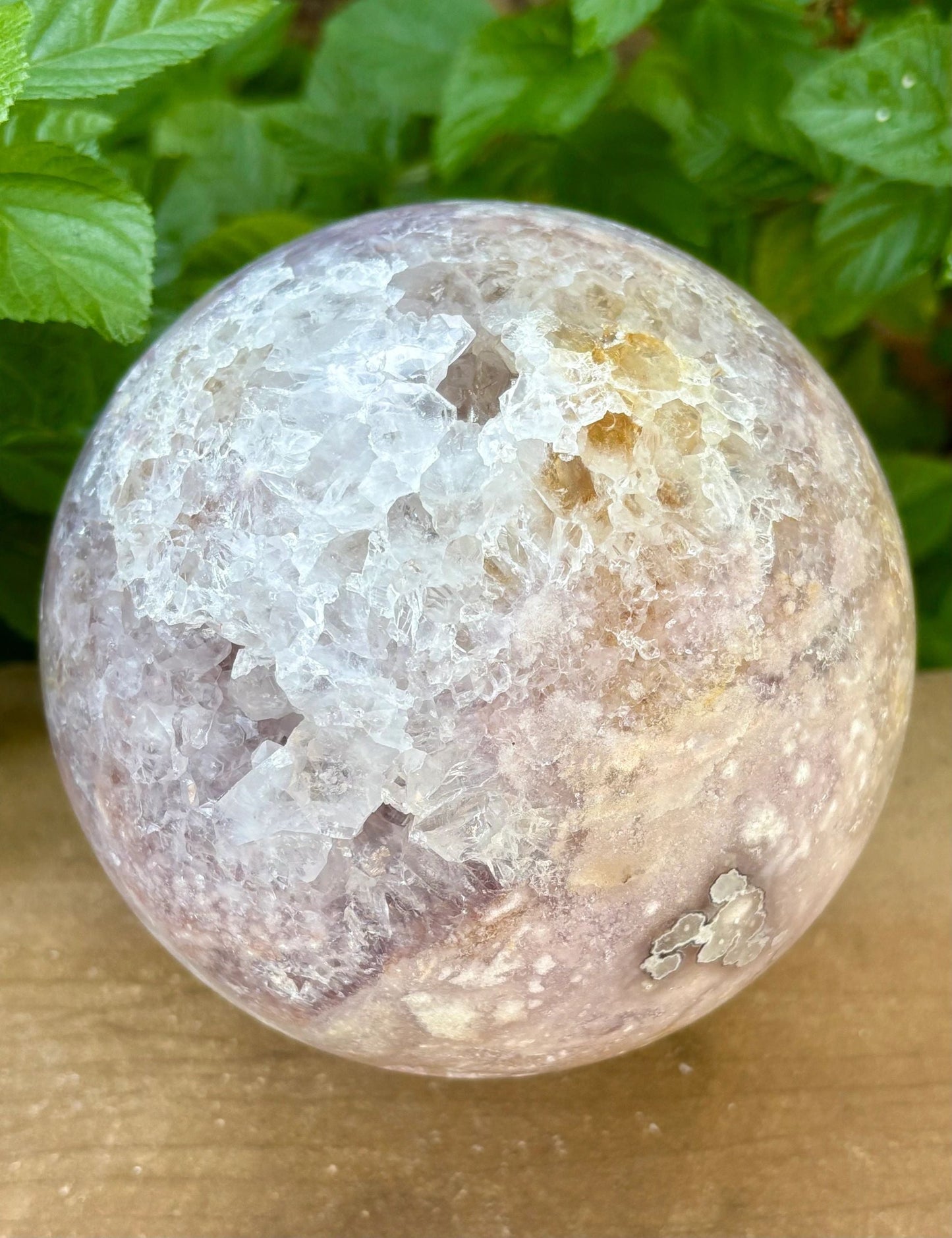 🌸7lb. Pink Amethyst Sphere – Rare Collector’s Crystal Planet of Sparkle & Sass | Radiant