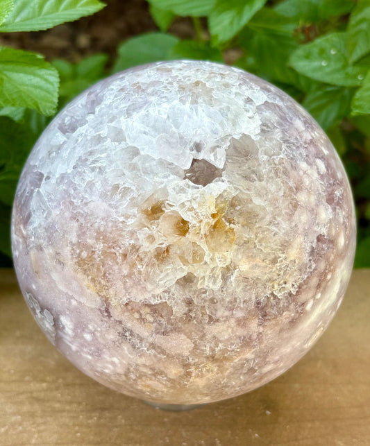 🌸7lb. Pink Amethyst Sphere – Rare Collector’s Crystal Planet of Sparkle & Sass | Radiant