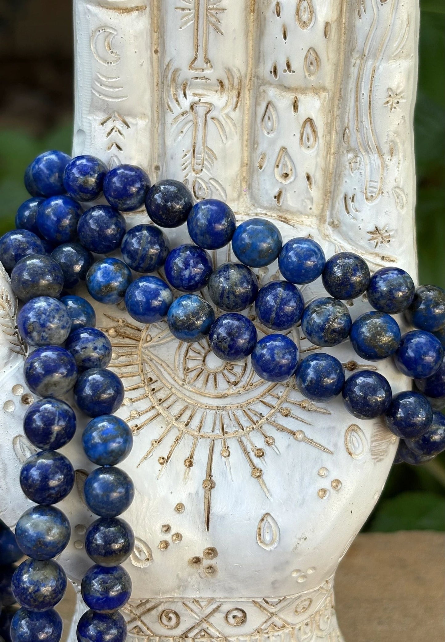 8mm Lapis Lazuli Crystal Bracelet – Wisdom, Truth & Intuition | Natural Beaded Bracelet Clarity | Courage | Higher Insight