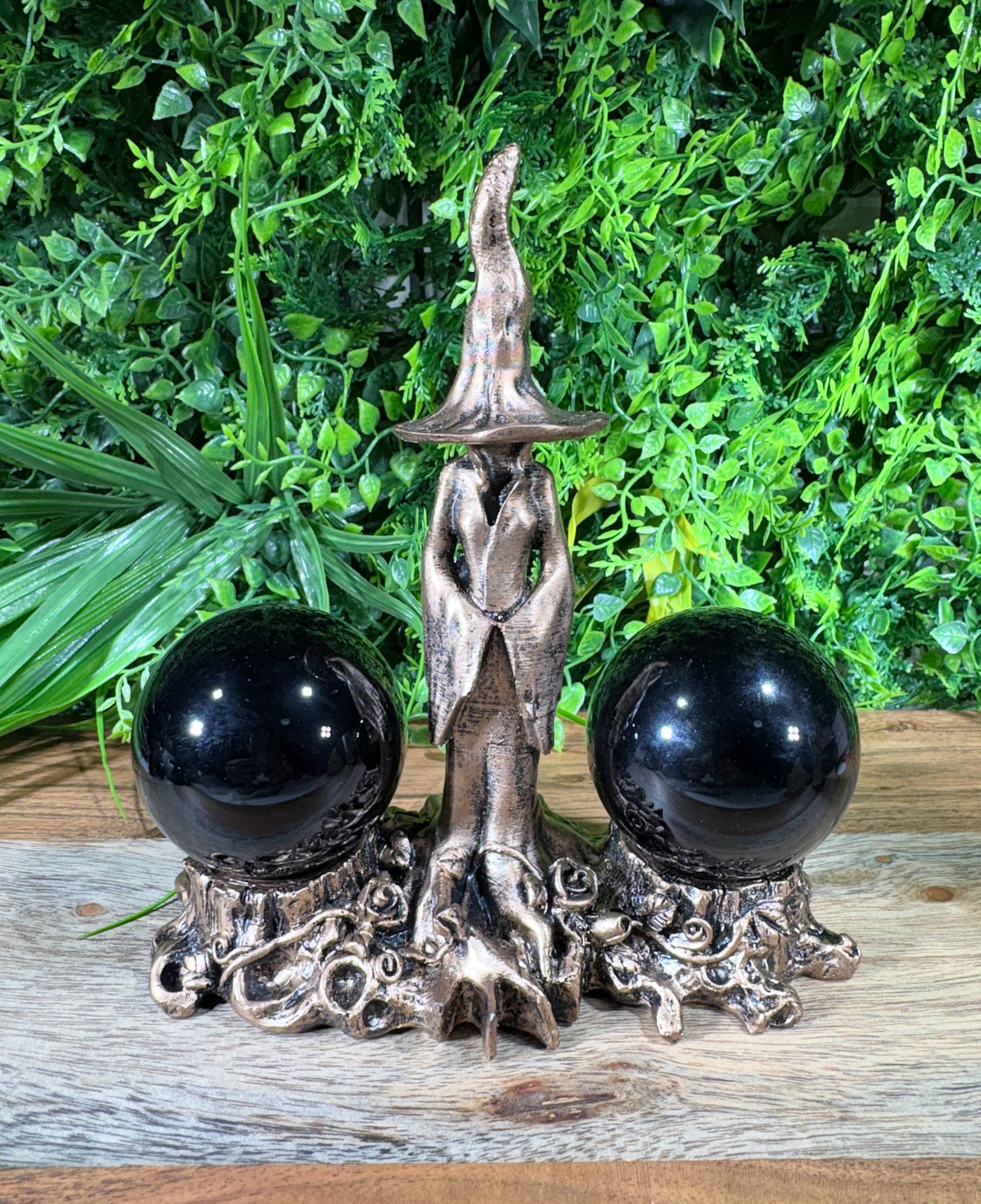 Witch Crystal Sphere Holder Set Protection • Intuition • Witchy Energy