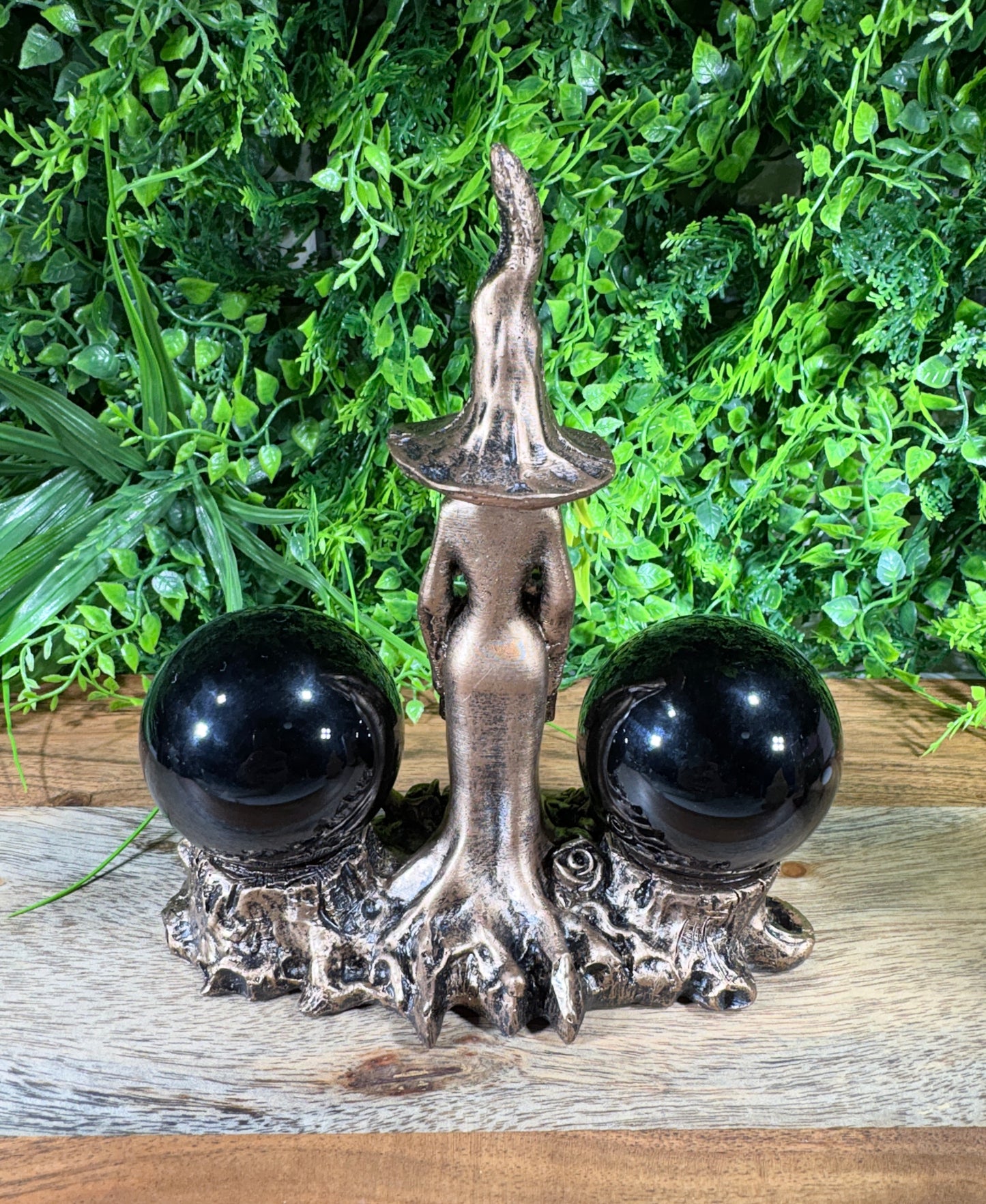 Witch Crystal Sphere Holder Set Protection • Intuition • Witchy Energy