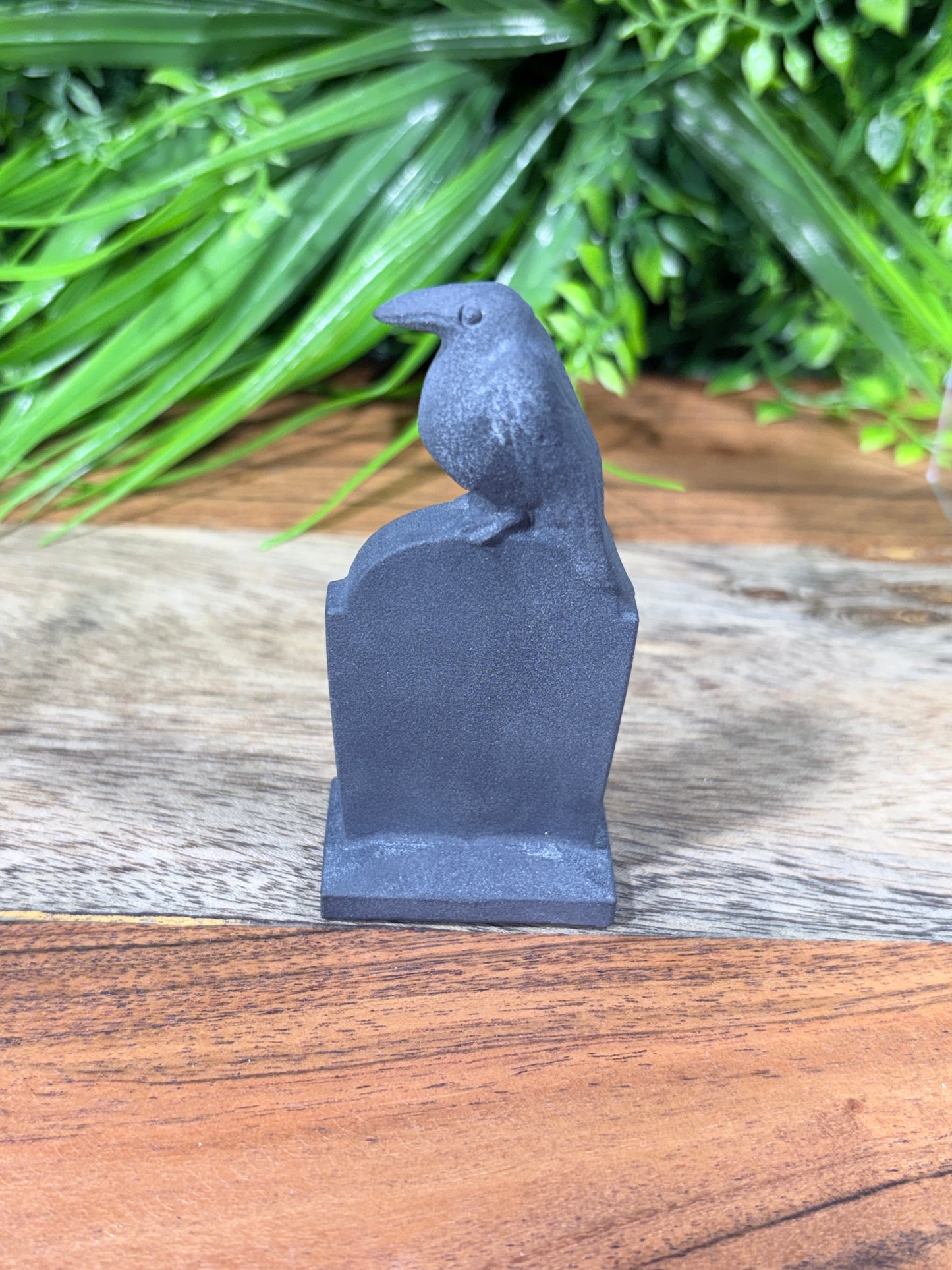Matte Black Obsidian Raven Gravestones -Tombstone | Protection • Wisdom • Transformation