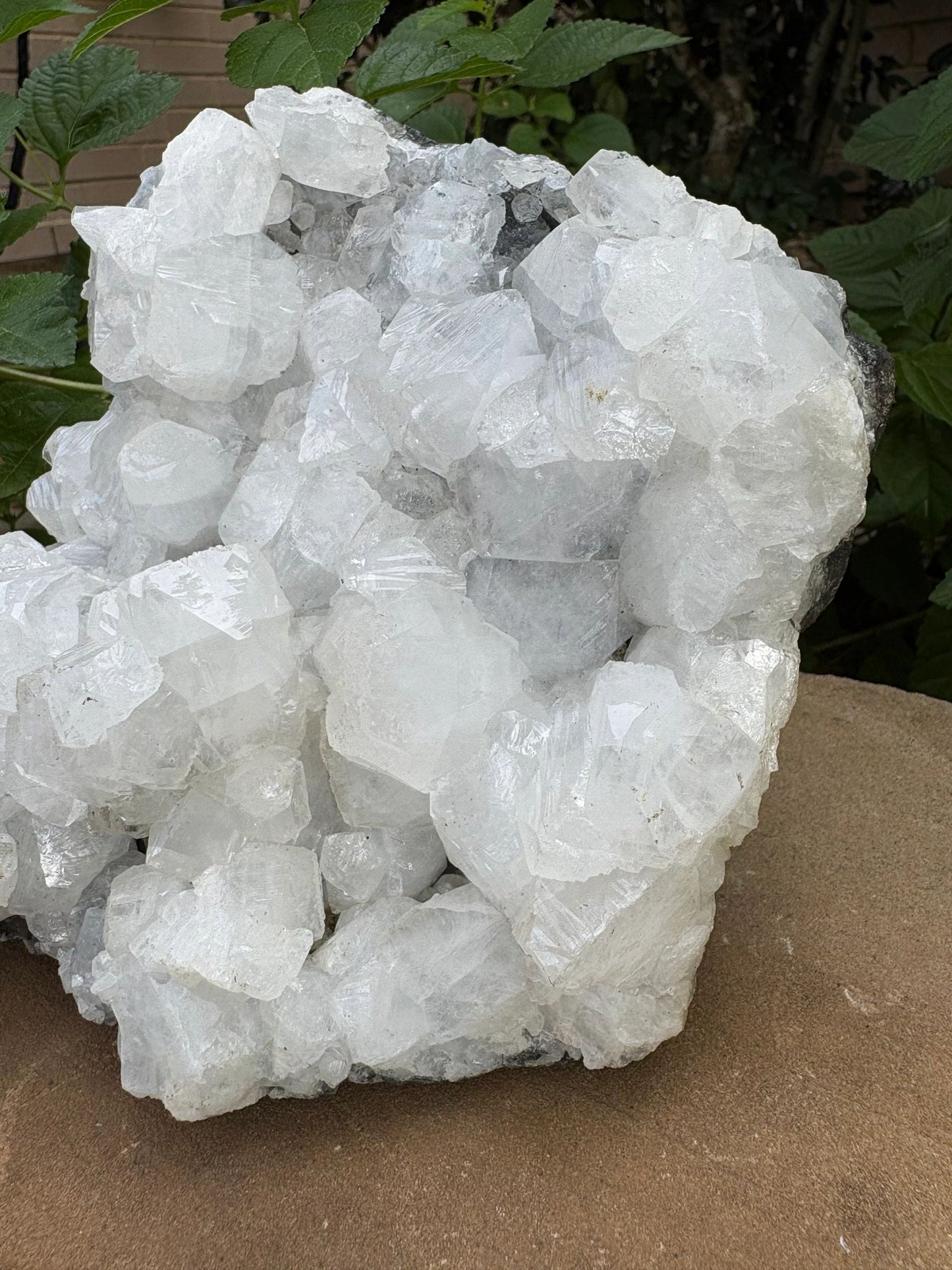 ✨ Raw White Apophyllite Mineral Specimen Cluster – Clarity, Light & Angelic Glow | 4.52 lbs. Clarity | Uplift | High-Vibe Sparkle