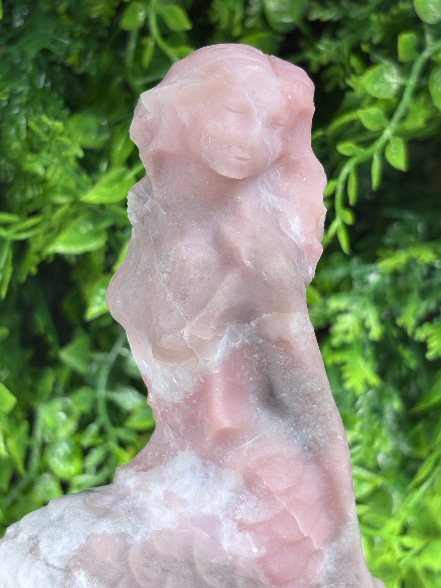 6" Pink Opal Mermaid -  Self-Love • Emotional Balance • New Beginnings