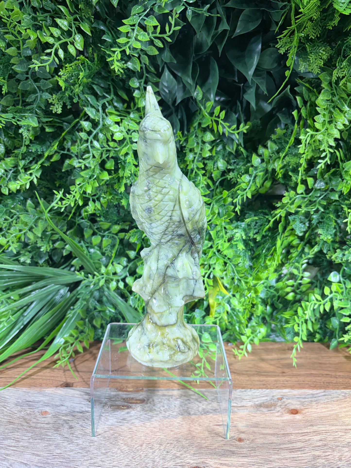 Serpentine "New Jade" Parrot | Prosperity • Growth • Wisdom