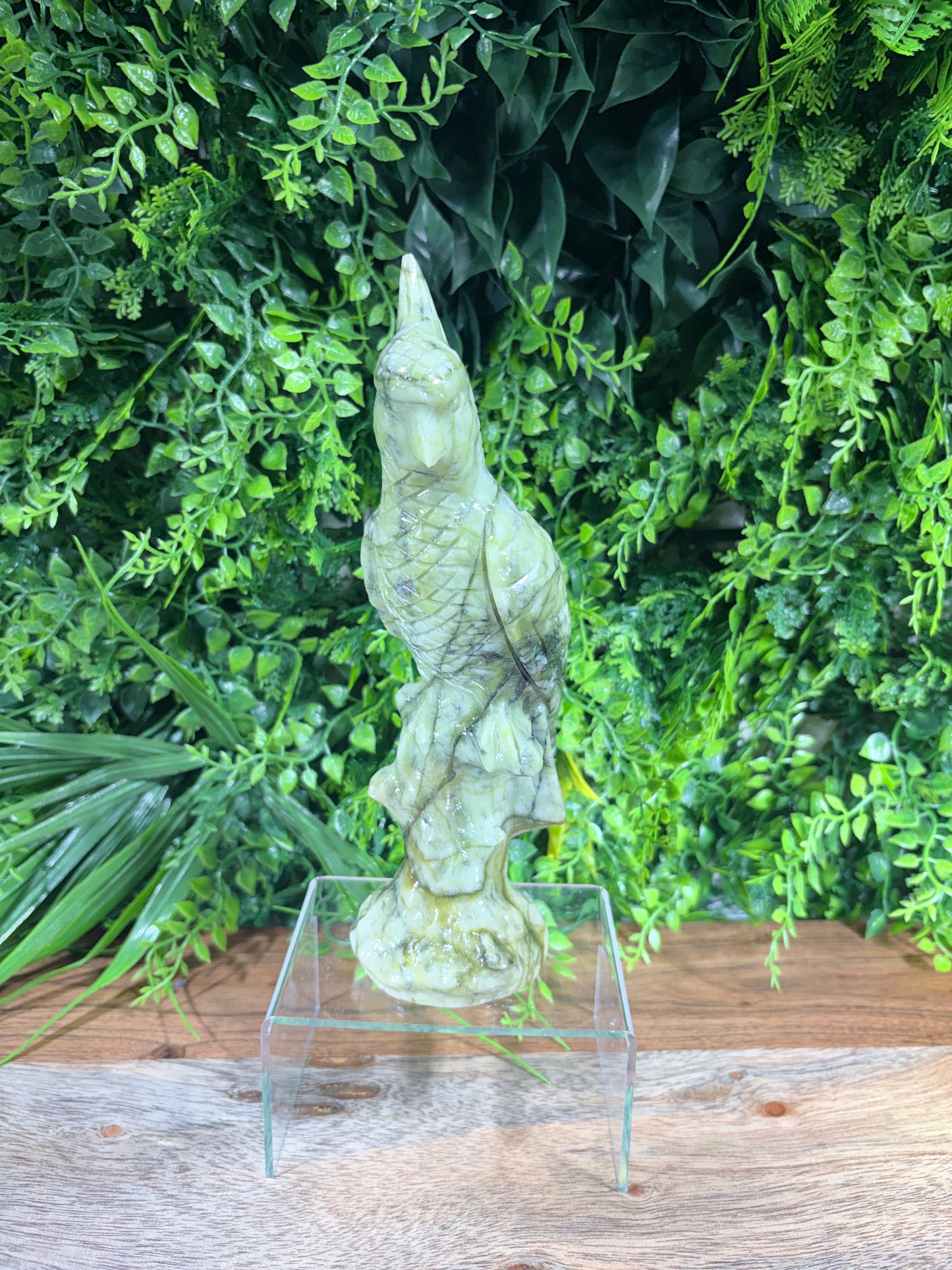 Serpentine "New Jade" Parrot | Prosperity • Growth • Wisdom