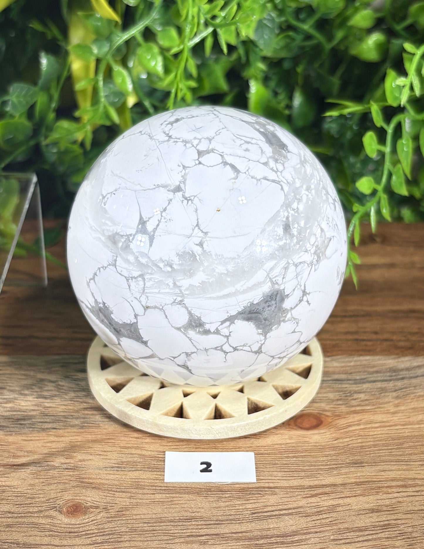 White Howlite Spheres - Calm • Patience • Peaceful Sleep
