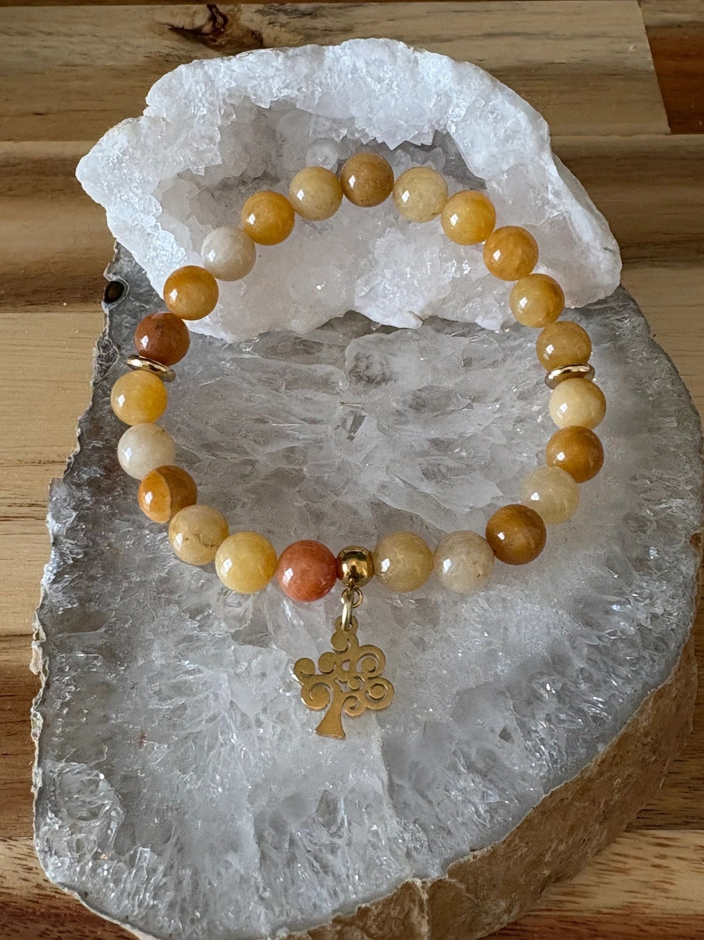 8mm Yellow Aventurine Crystal Bracelet – Confidence • Joy • Vitality