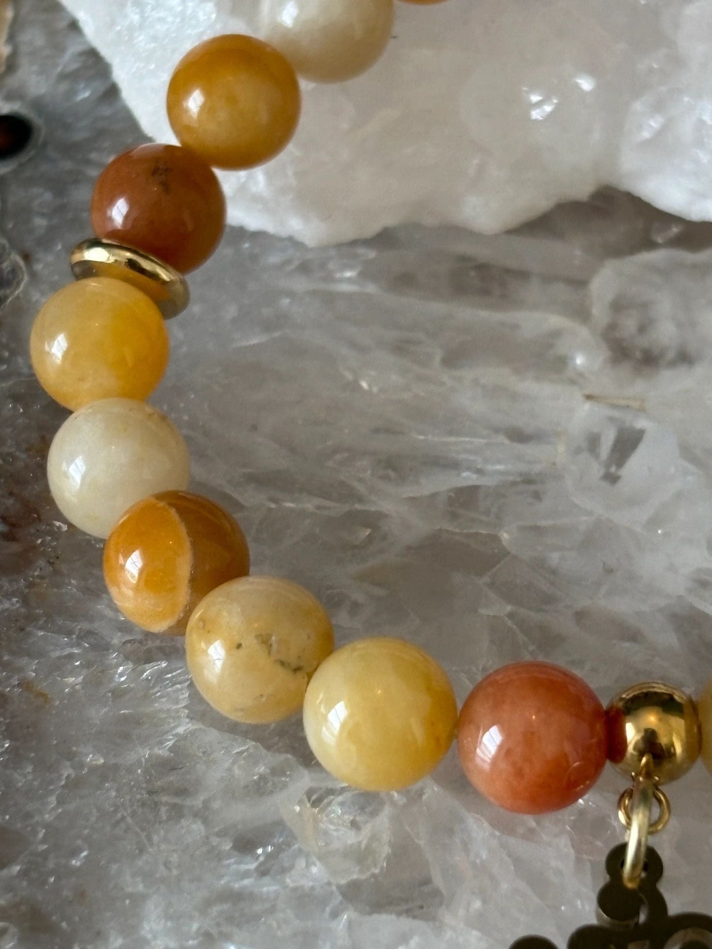 8mm Yellow Aventurine Crystal Bracelet – Confidence • Joy • Vitality