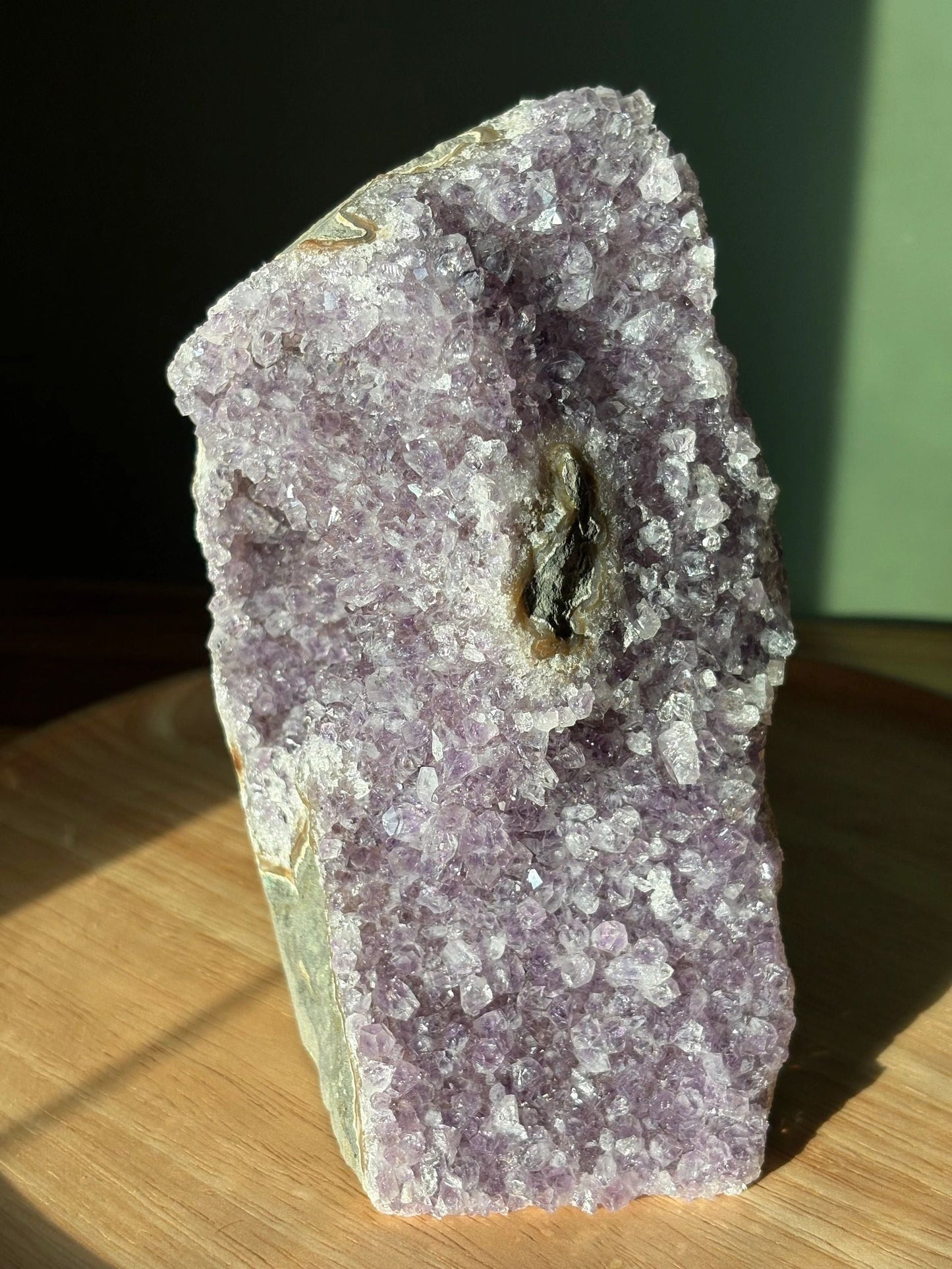 🐇 Lucky Bunny Amethyst Cluster – Protection, Serenity & Cosmic Whimsy | 3.15 lbs.