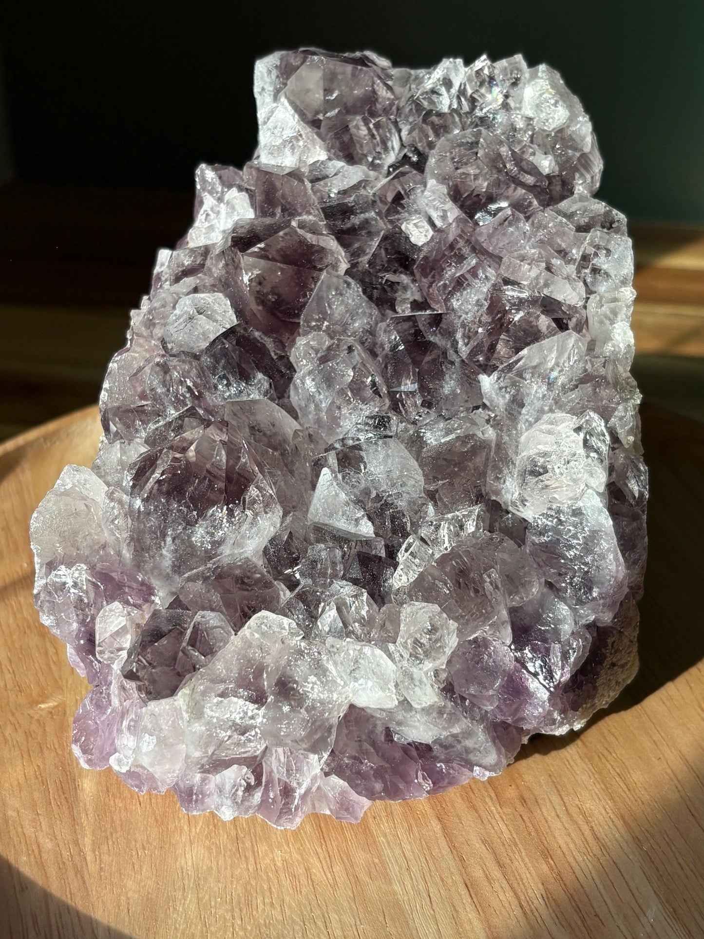 💜 Raw Amethyst Crystal Cluster – Power, Peace & Intuition Amplifier | 5.24 lbs