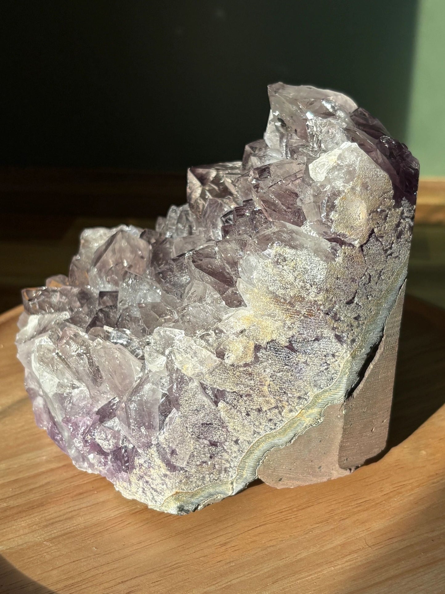 💜 Raw Amethyst Crystal Cluster – Power, Peace & Intuition Amplifier | 5.24 lbs